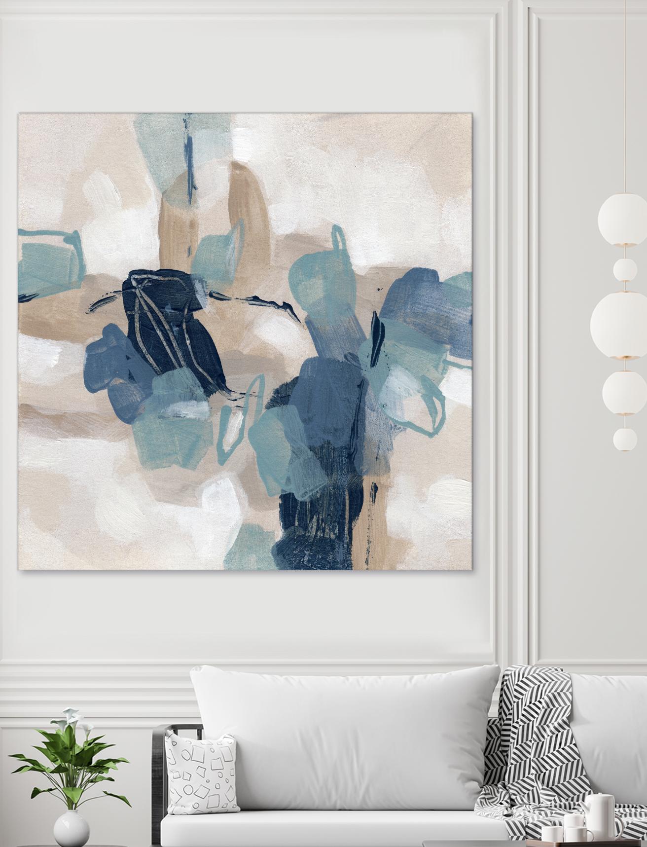 Blues Chorus II by June Vess on GIANT ART - beige abstract abstract