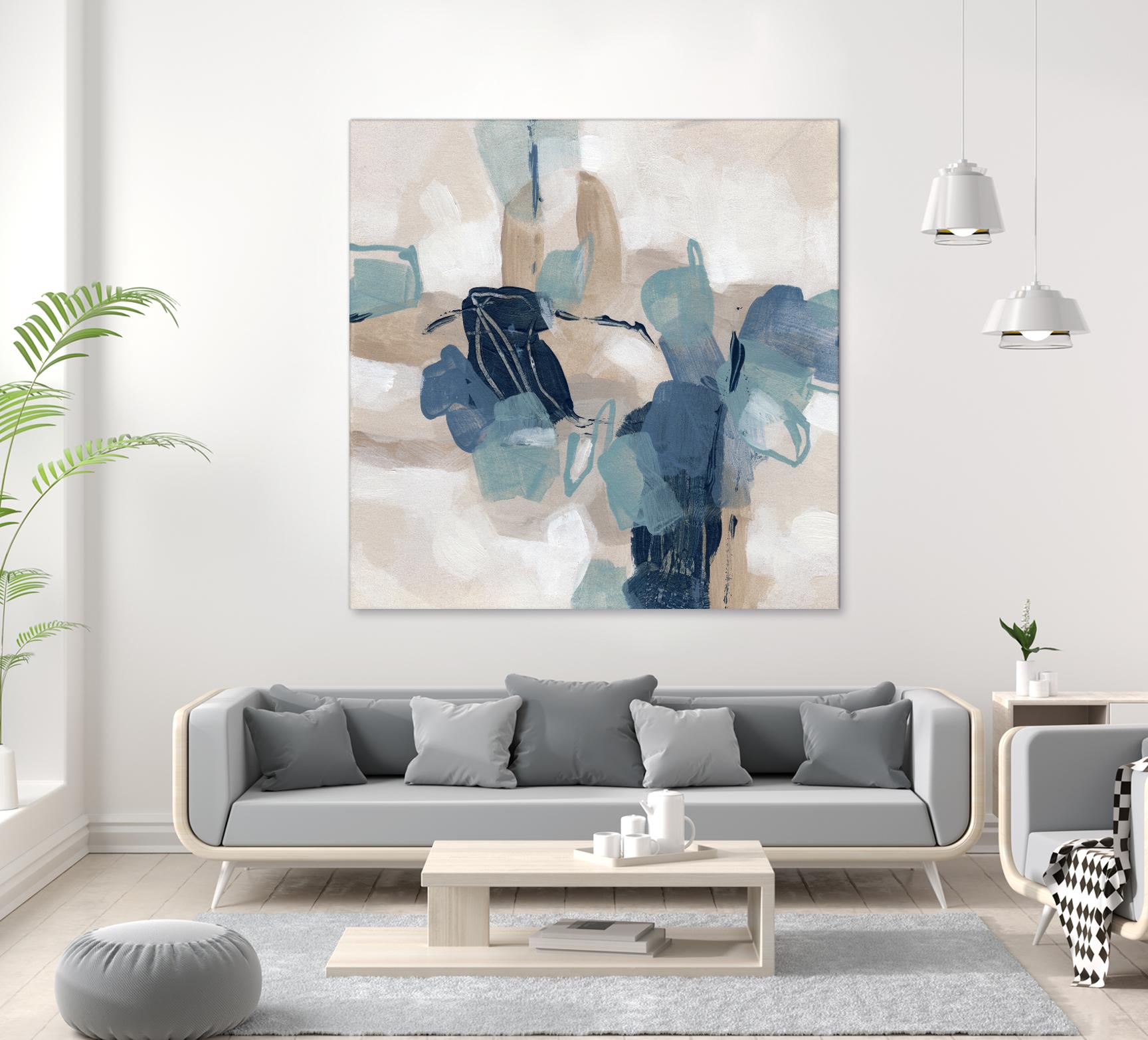 Blues Chorus II by June Vess on GIANT ART - beige abstract abstract