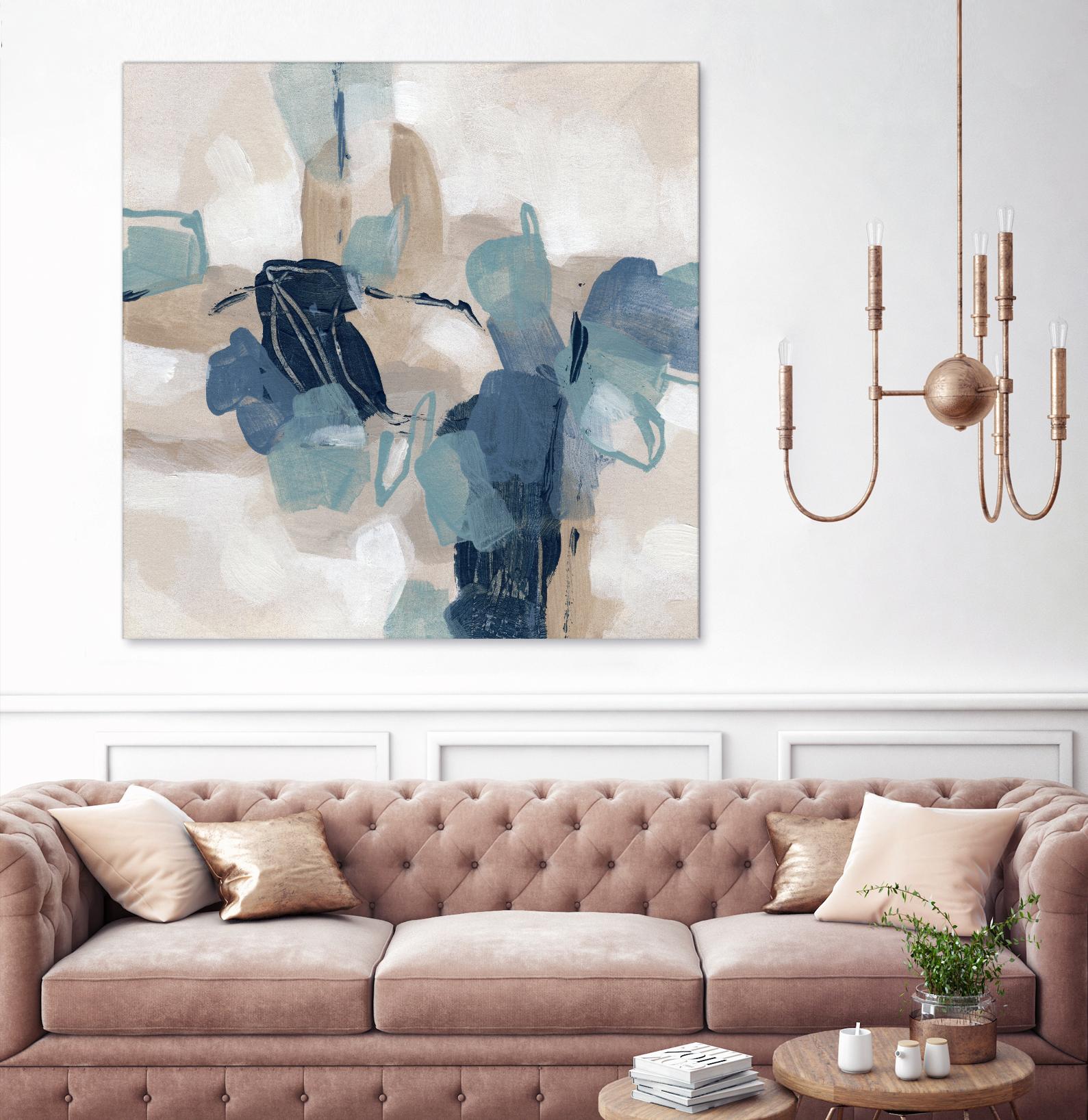 Blues Chorus II by June Vess on GIANT ART - beige abstract abstract