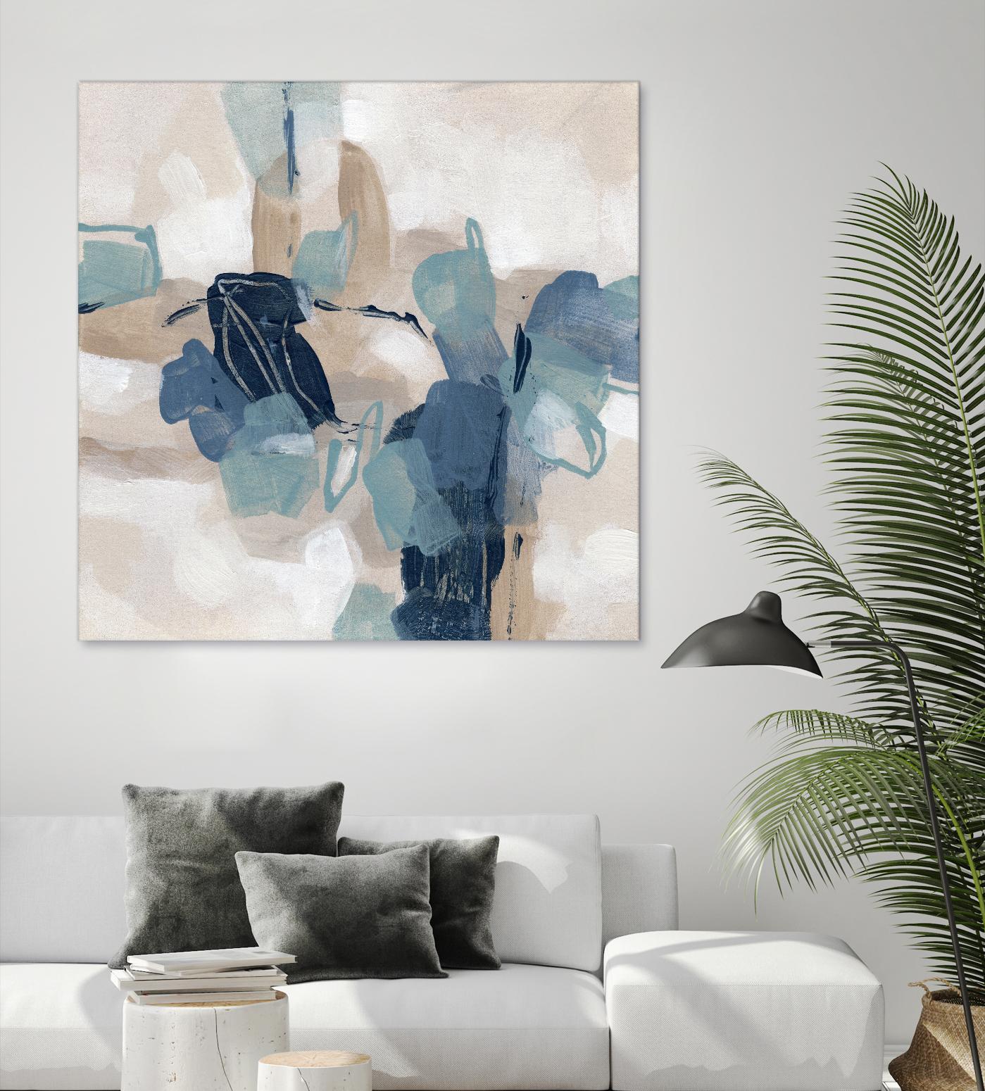 Blues Chorus II by June Vess on GIANT ART - beige abstract abstract