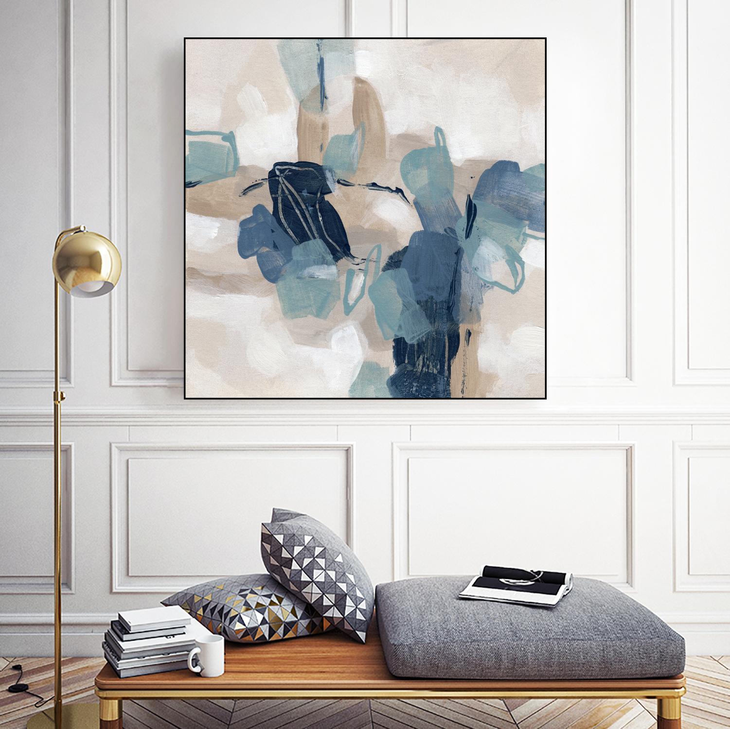 Blues Chorus II by June Vess on GIANT ART - beige abstract abstract