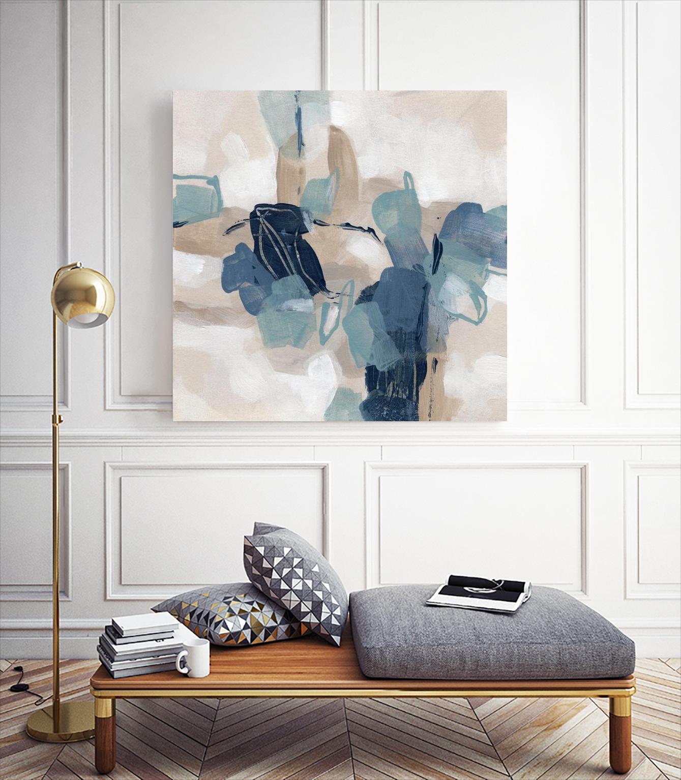 Blues Chorus II by June Vess on GIANT ART - beige abstract abstract