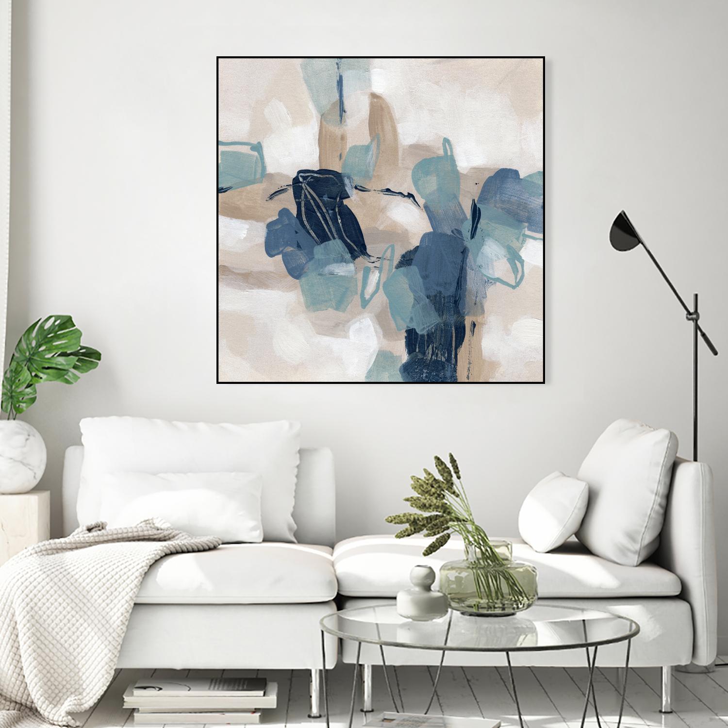 Blues Chorus II by June Vess on GIANT ART - beige abstract abstract