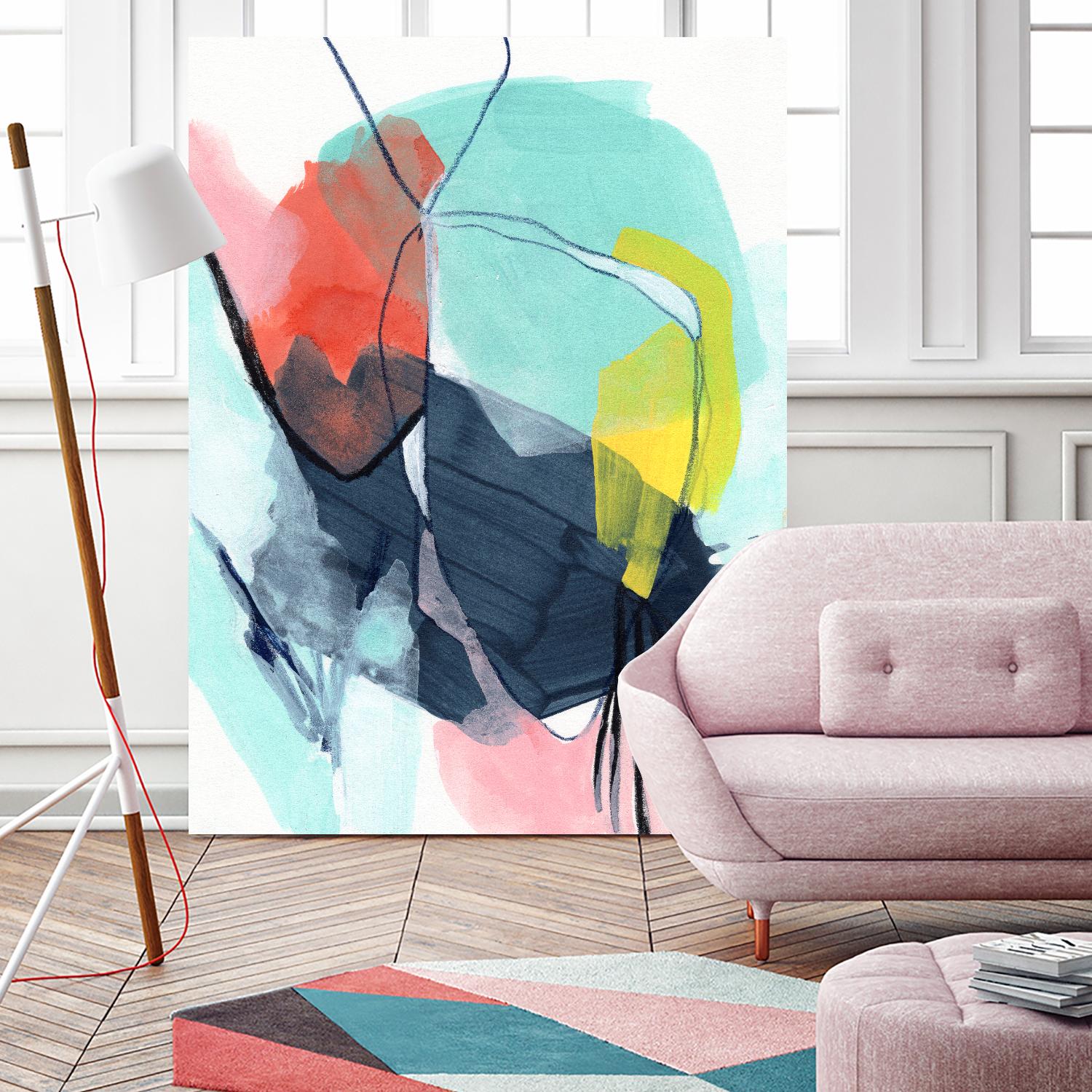 Color Wish II by June Vess on GIANT ART - red abstract abstract