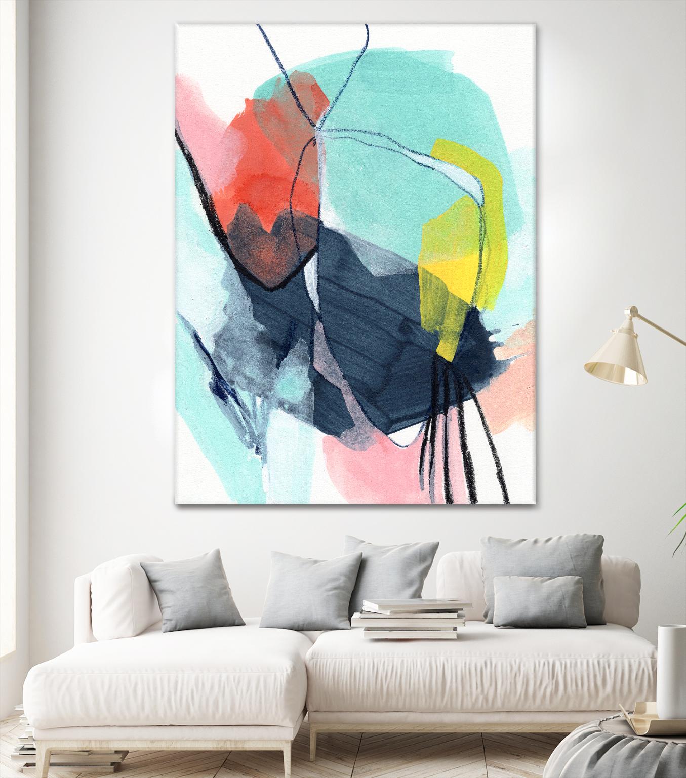 Color Wish II by June Vess on GIANT ART - red abstract abstract