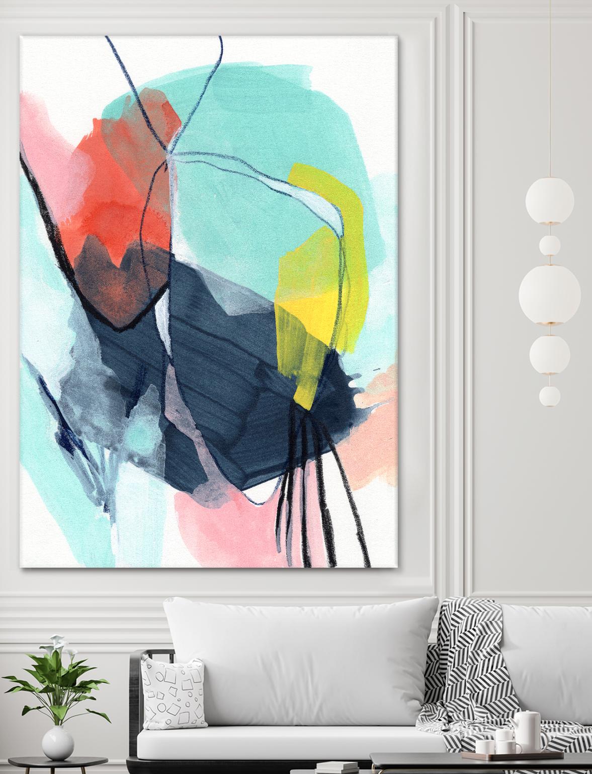 Color Wish II by June Vess on GIANT ART - red abstract abstract