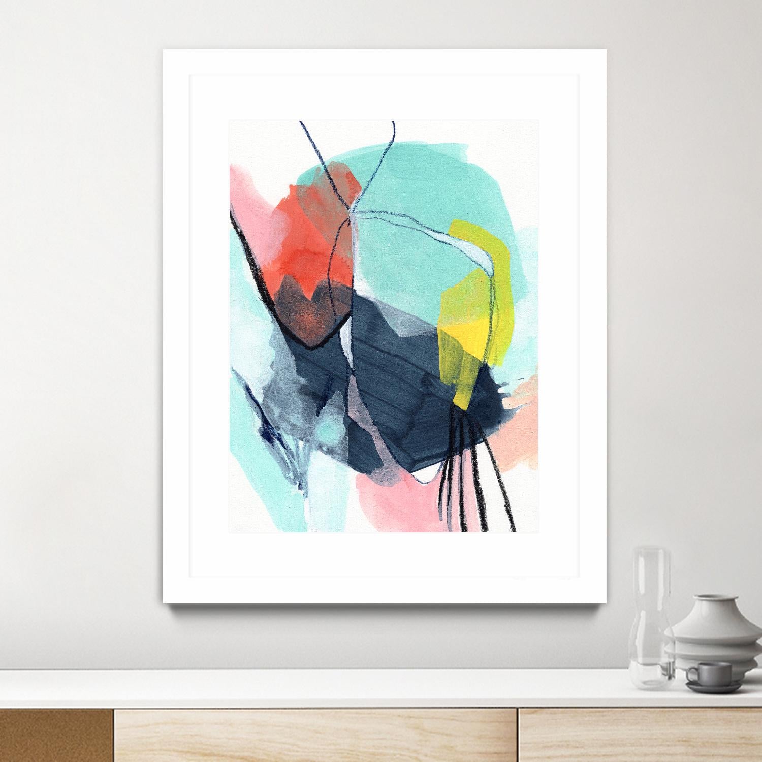 Color Wish II by June Vess on GIANT ART - red abstract abstract