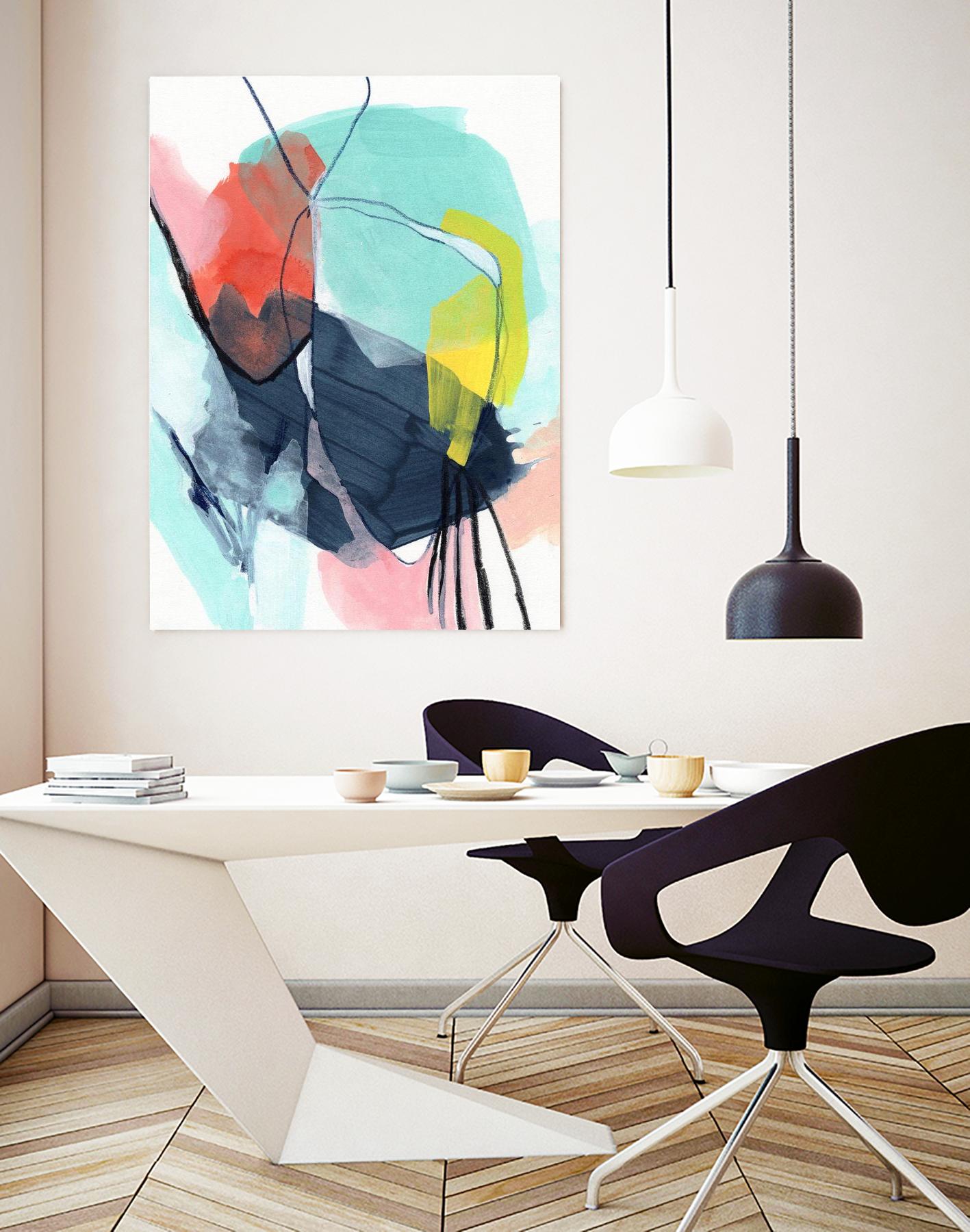 Color Wish II by June Vess on GIANT ART - red abstract abstract