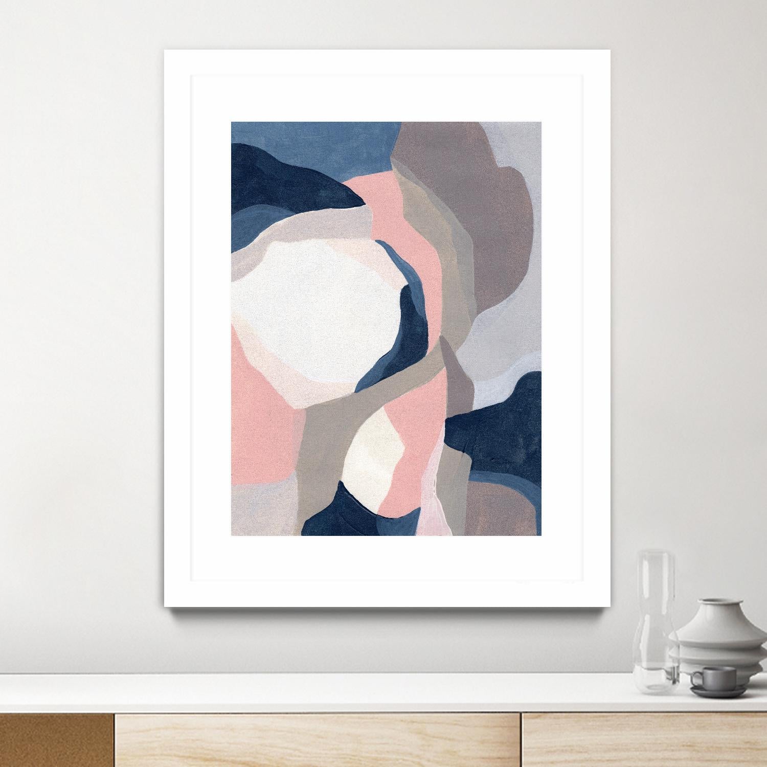 Intertwined Tones II by June Vess on GIANT ART - pink abstract abstract