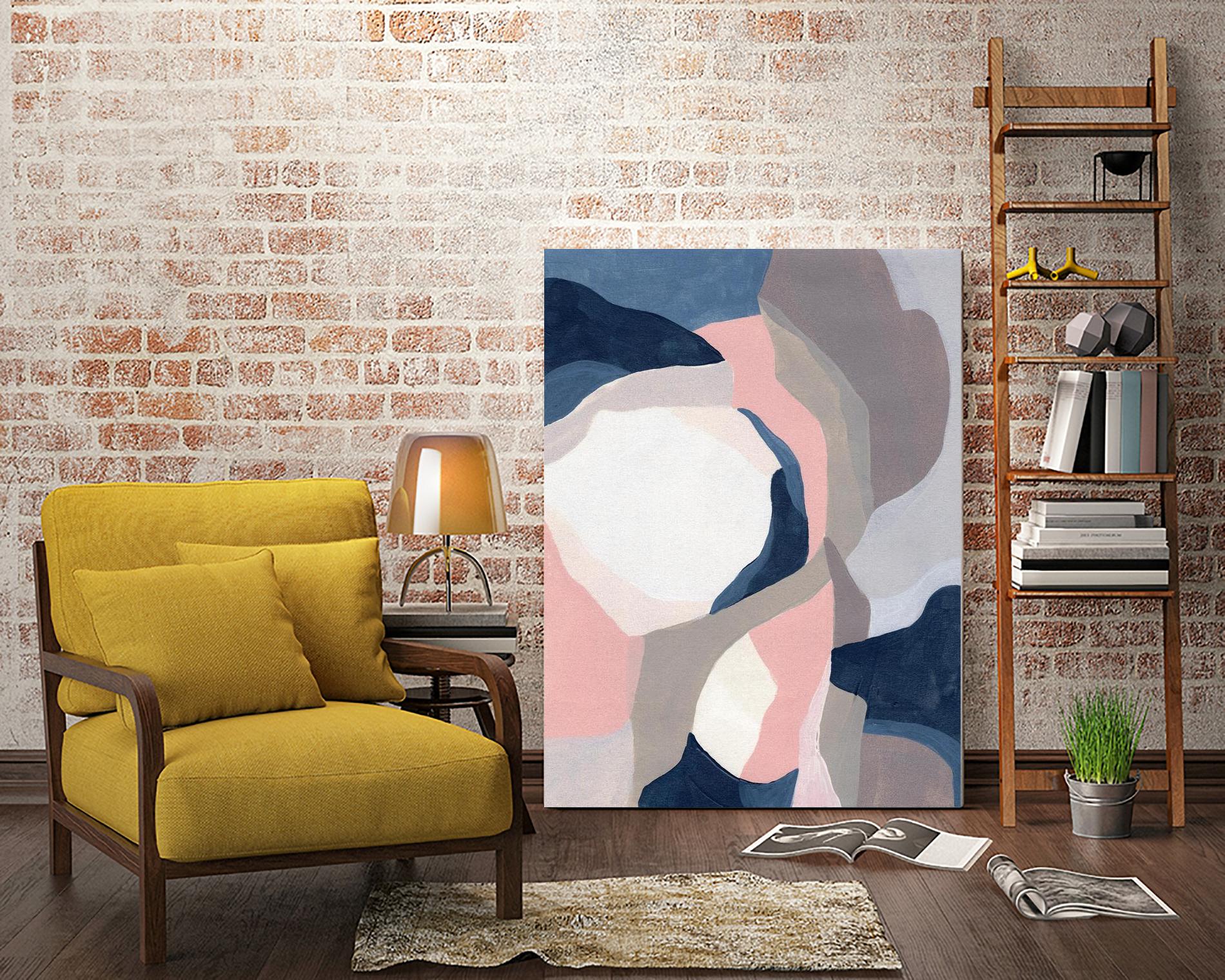 Intertwined Tones II by June Vess on GIANT ART - pink abstract abstract