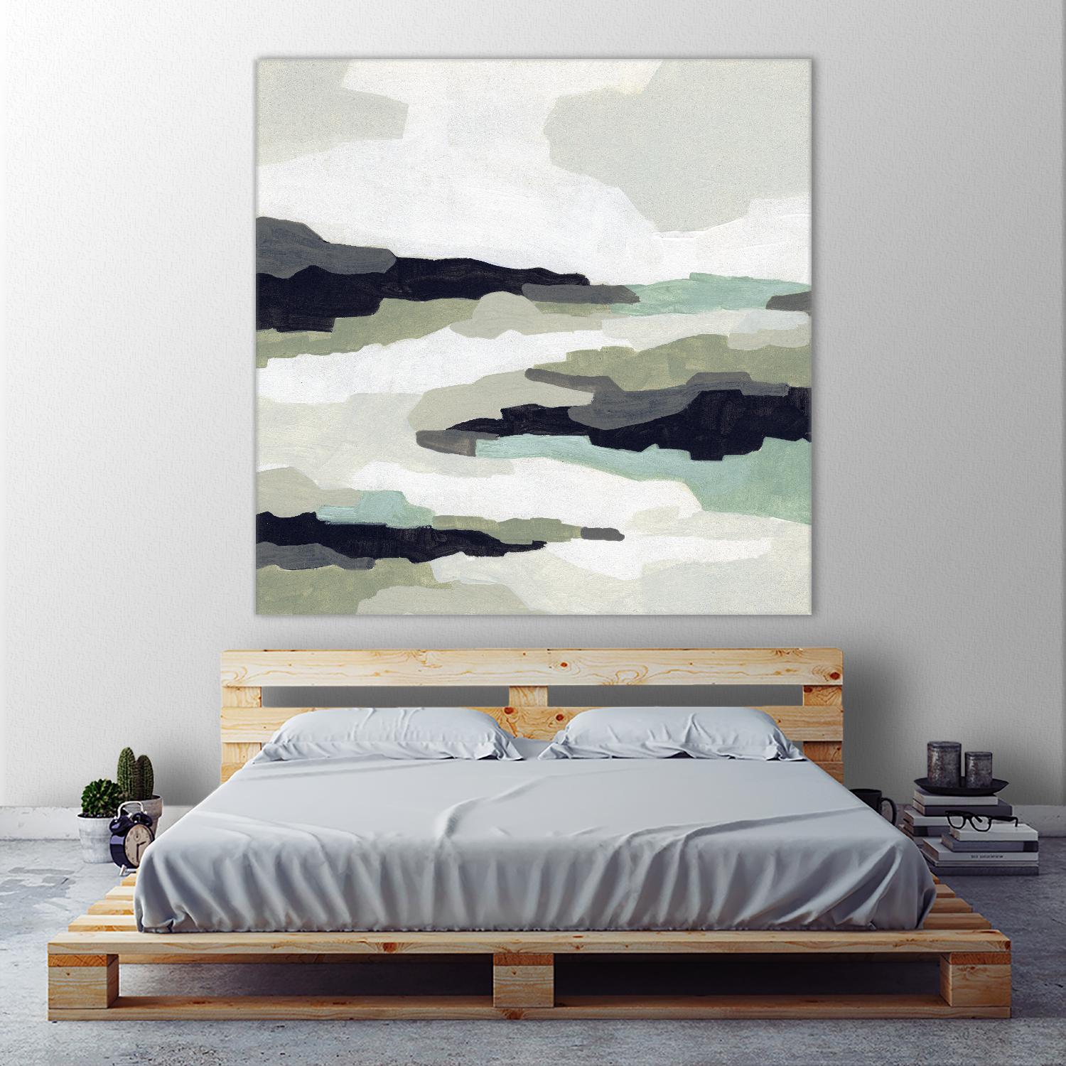 Mint Mesa II by June Vess on GIANT ART - grey abstract abstract