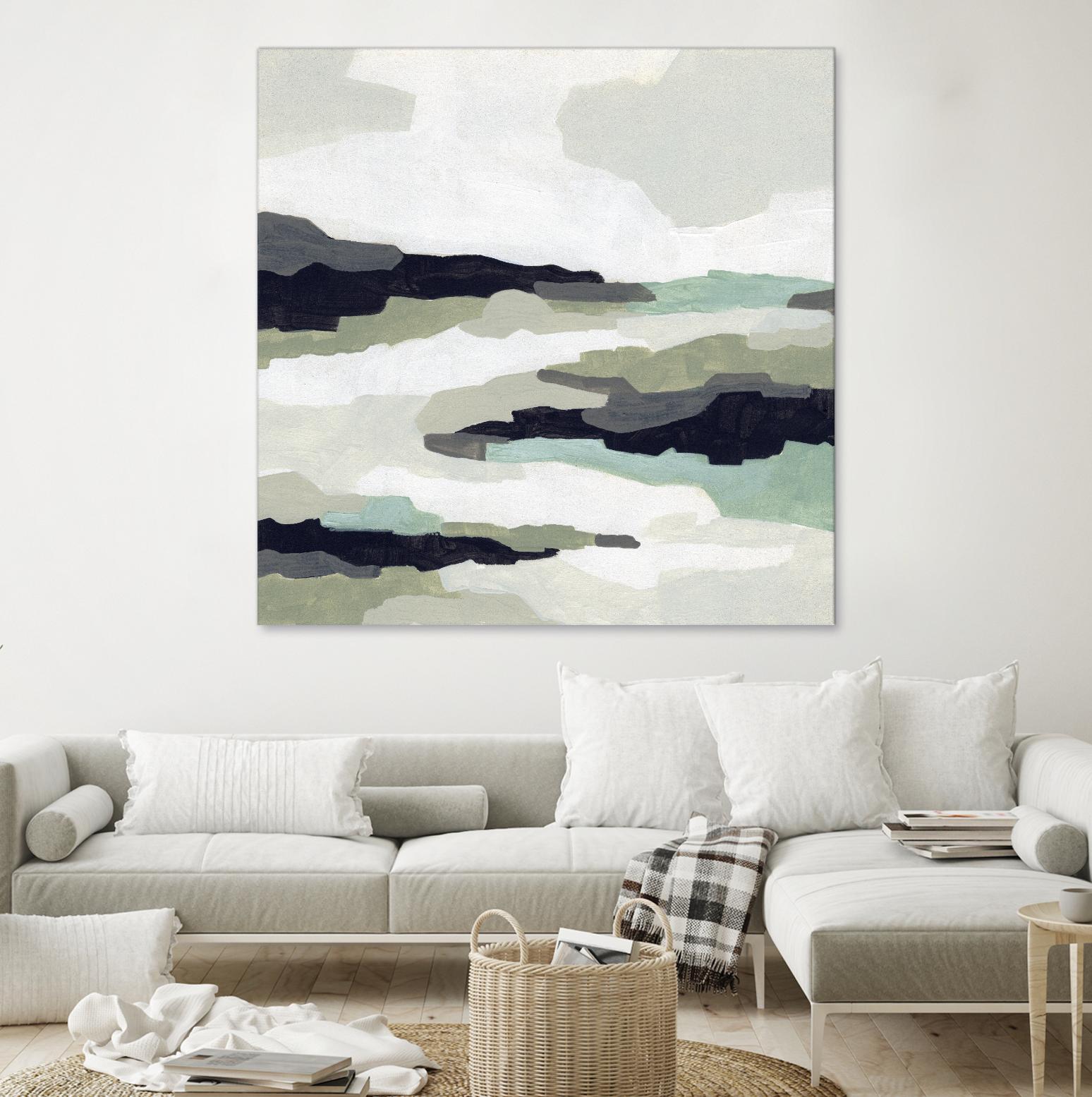 Mint Mesa II by June Vess on GIANT ART - grey abstract abstract