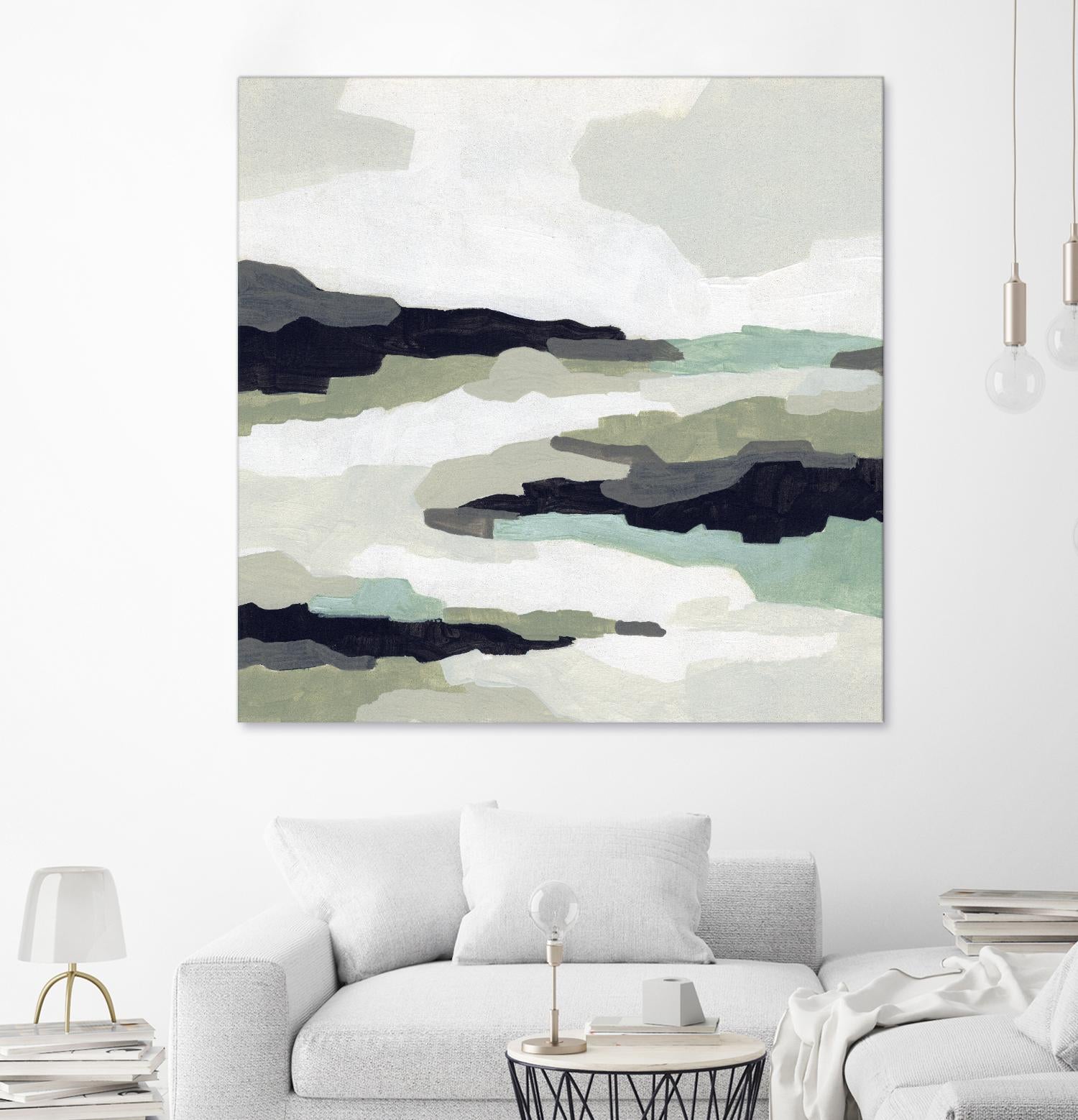 Mint Mesa II by June Vess on GIANT ART - grey abstract abstract