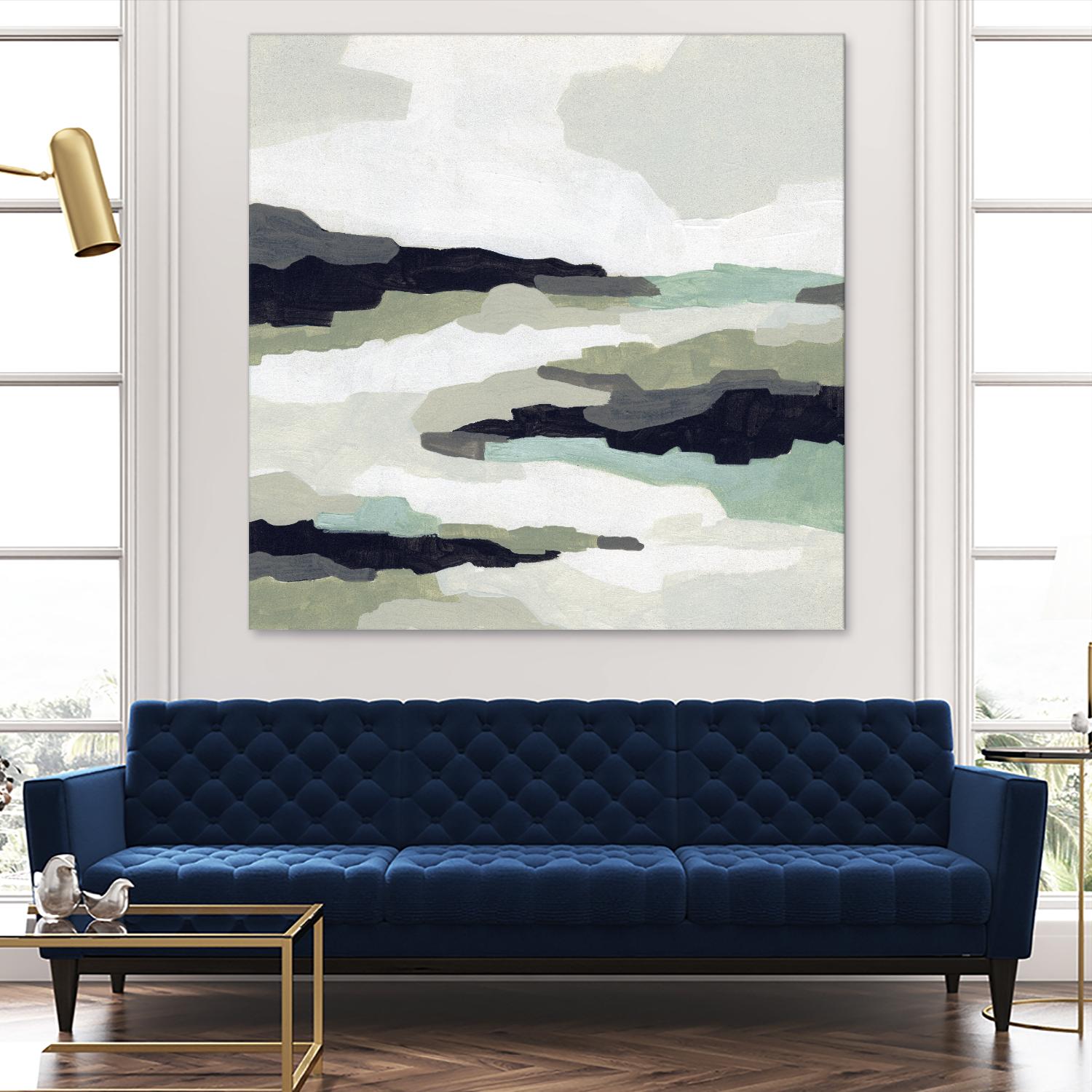 Mint Mesa II by June Vess on GIANT ART - grey abstract abstract