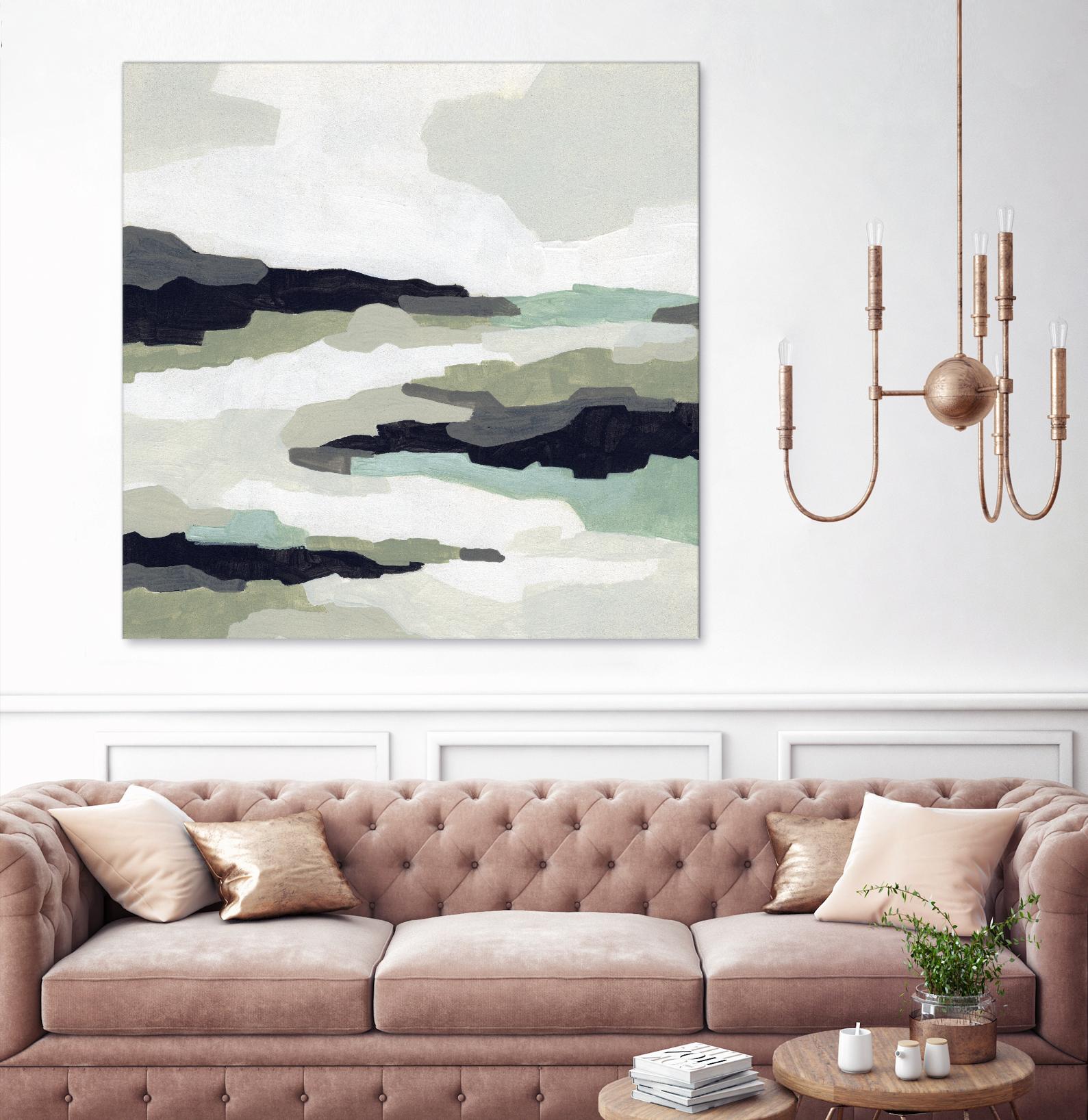 Mint Mesa II by June Vess on GIANT ART - grey abstract abstract