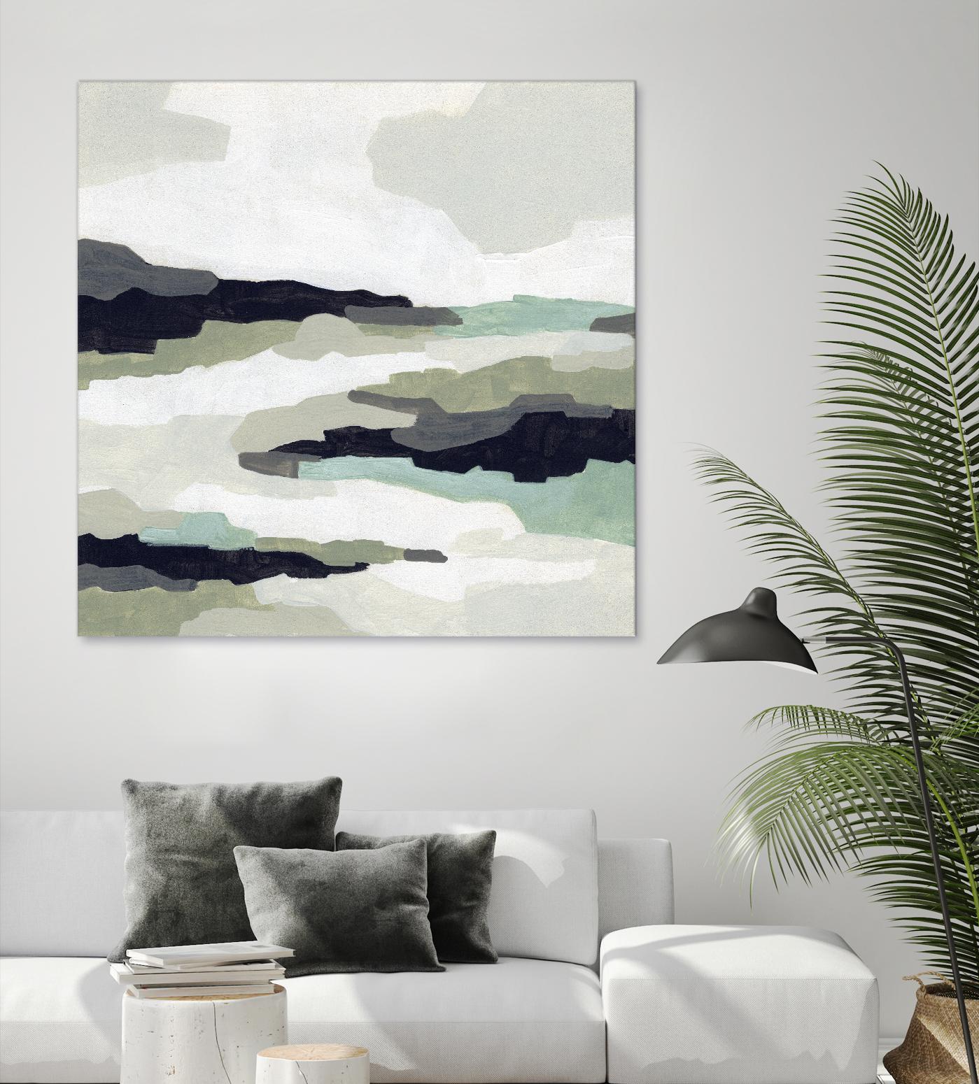 Mint Mesa II by June Vess on GIANT ART - grey abstract abstract