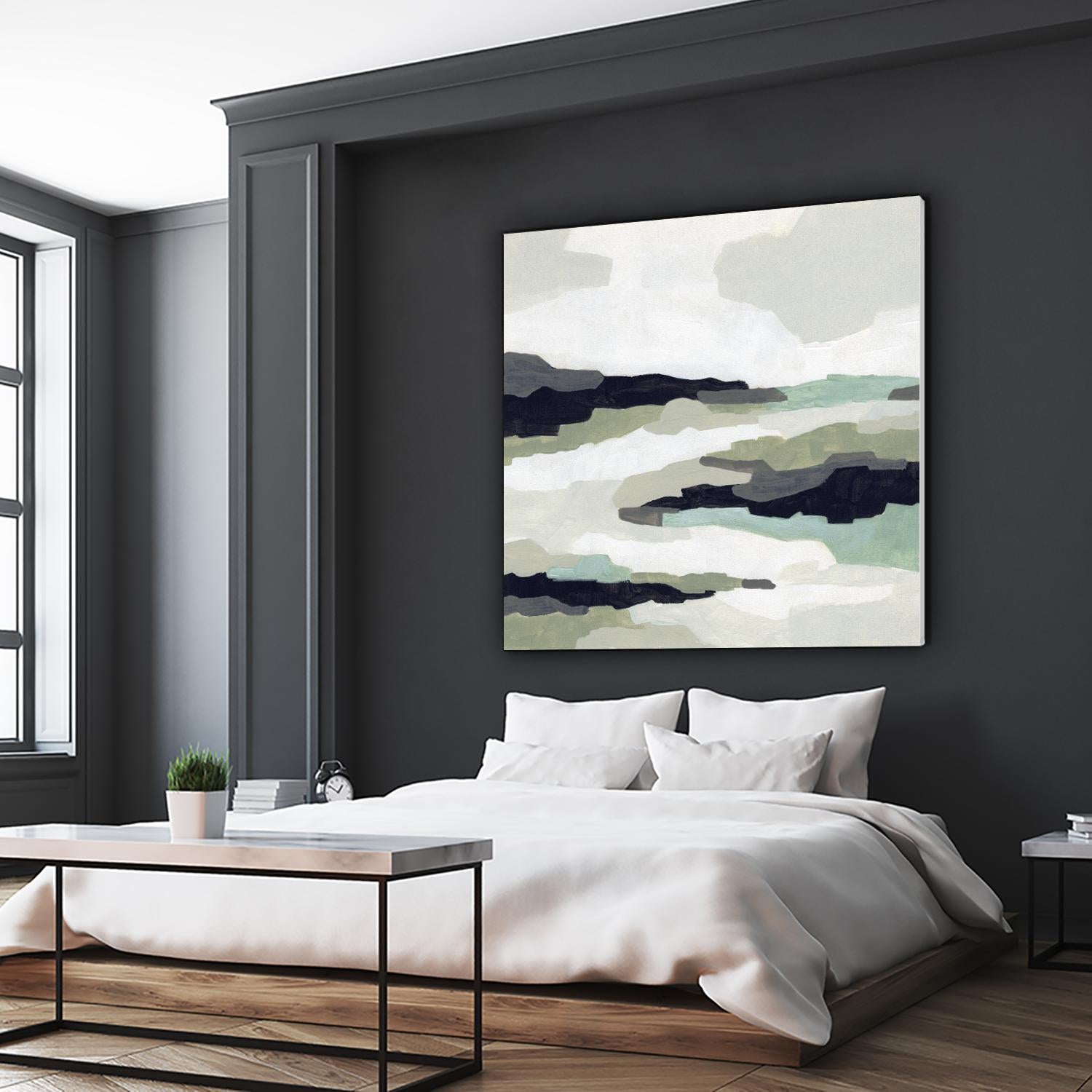 Mint Mesa II by June Vess on GIANT ART - grey abstract abstract