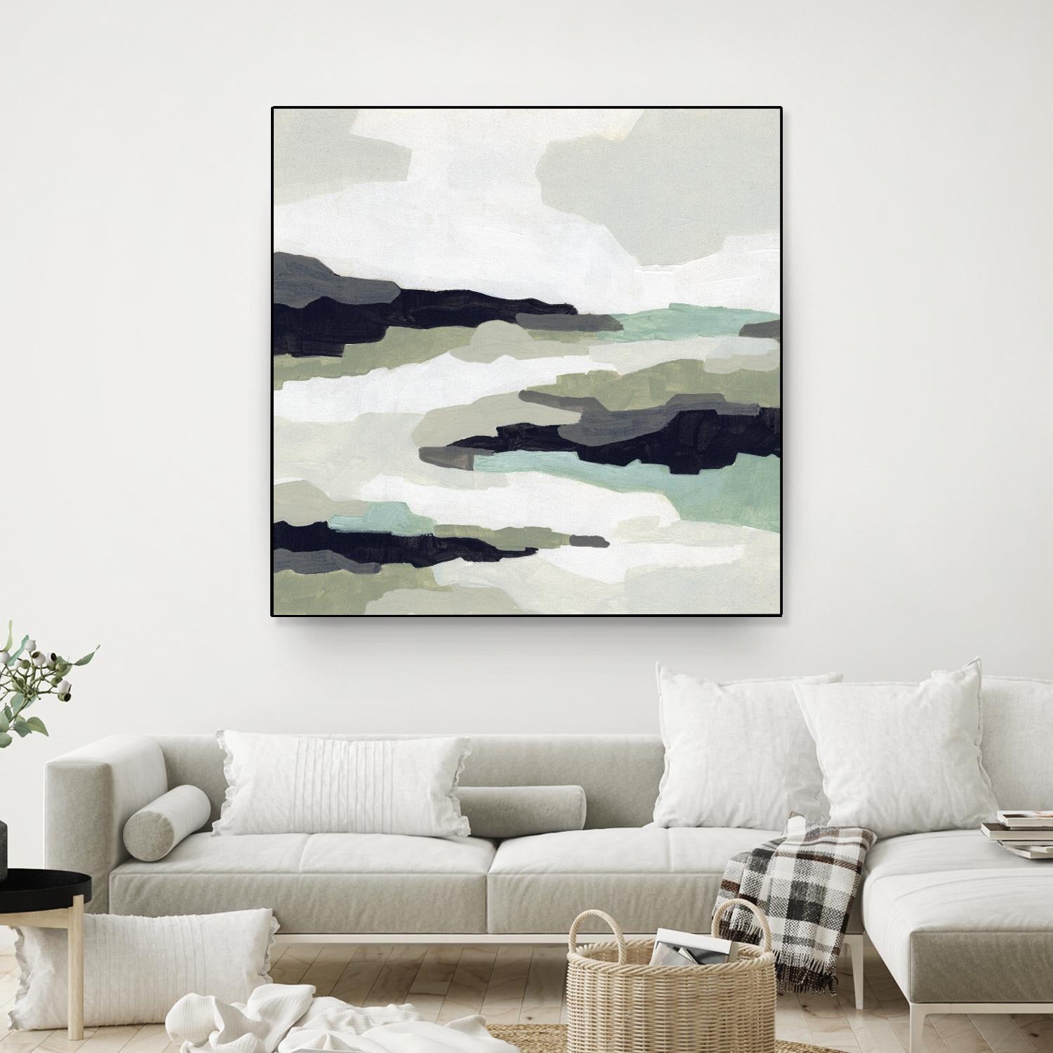 Mint Mesa II by June Vess on GIANT ART - grey abstract abstract