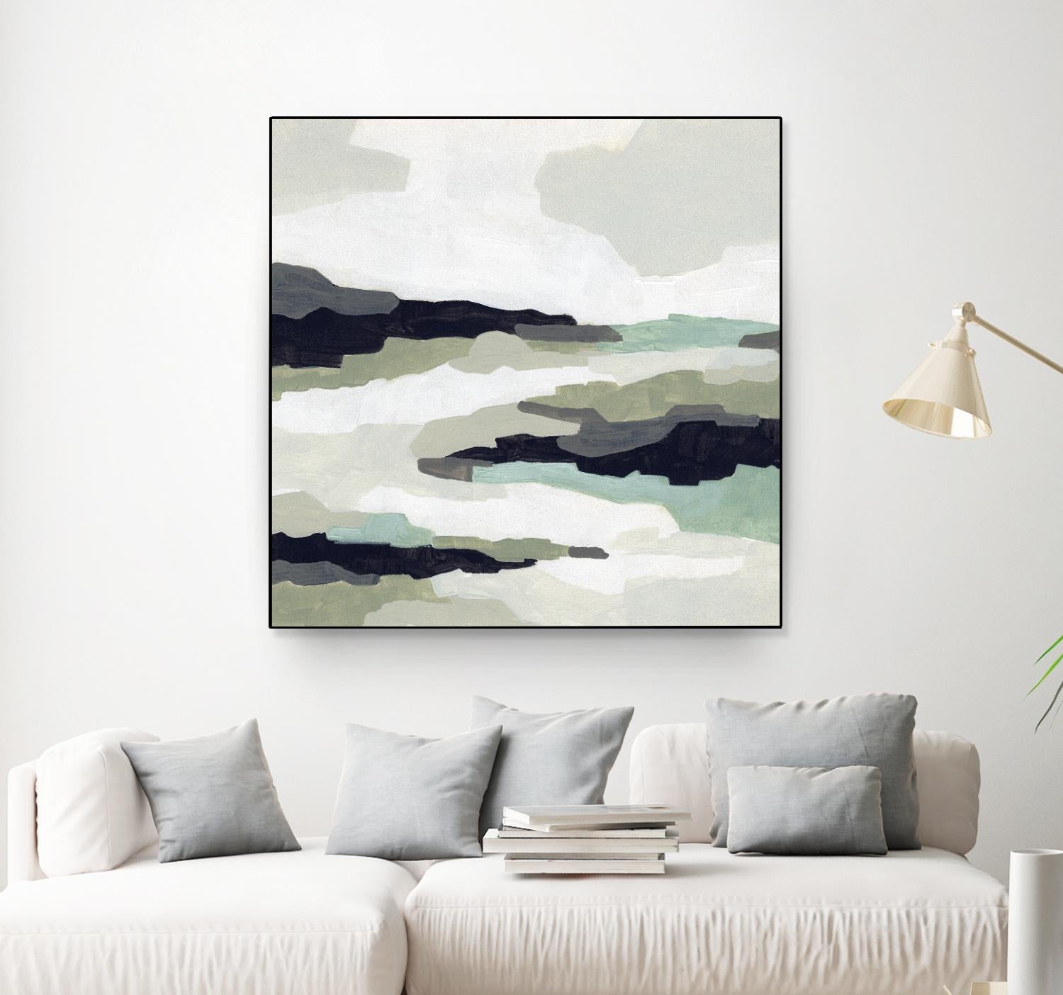 Mint Mesa II by June Vess on GIANT ART - grey abstract abstract