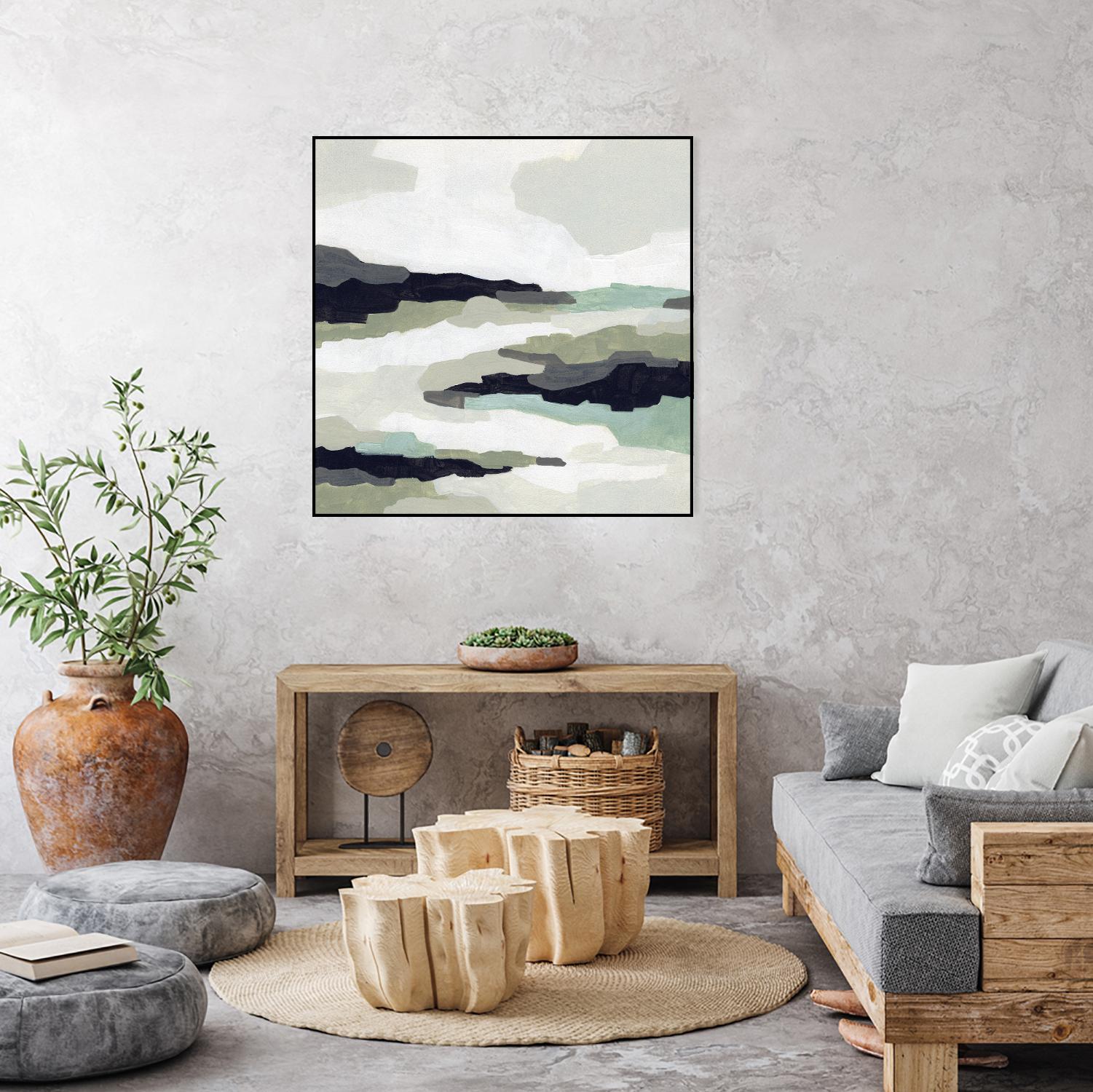 Mint Mesa II by June Vess on GIANT ART - grey abstract abstract