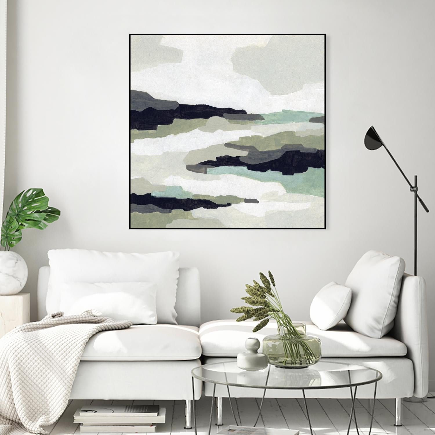 Mint Mesa II by June Vess on GIANT ART - grey abstract abstract