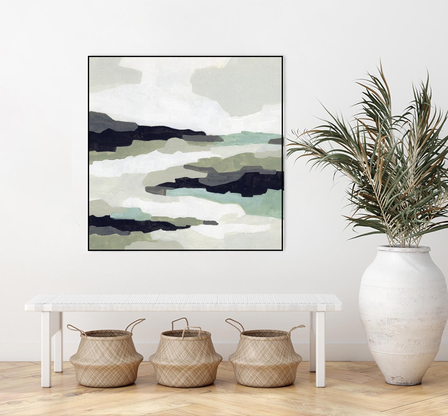 Mint Mesa II by June Vess on GIANT ART - grey abstract abstract