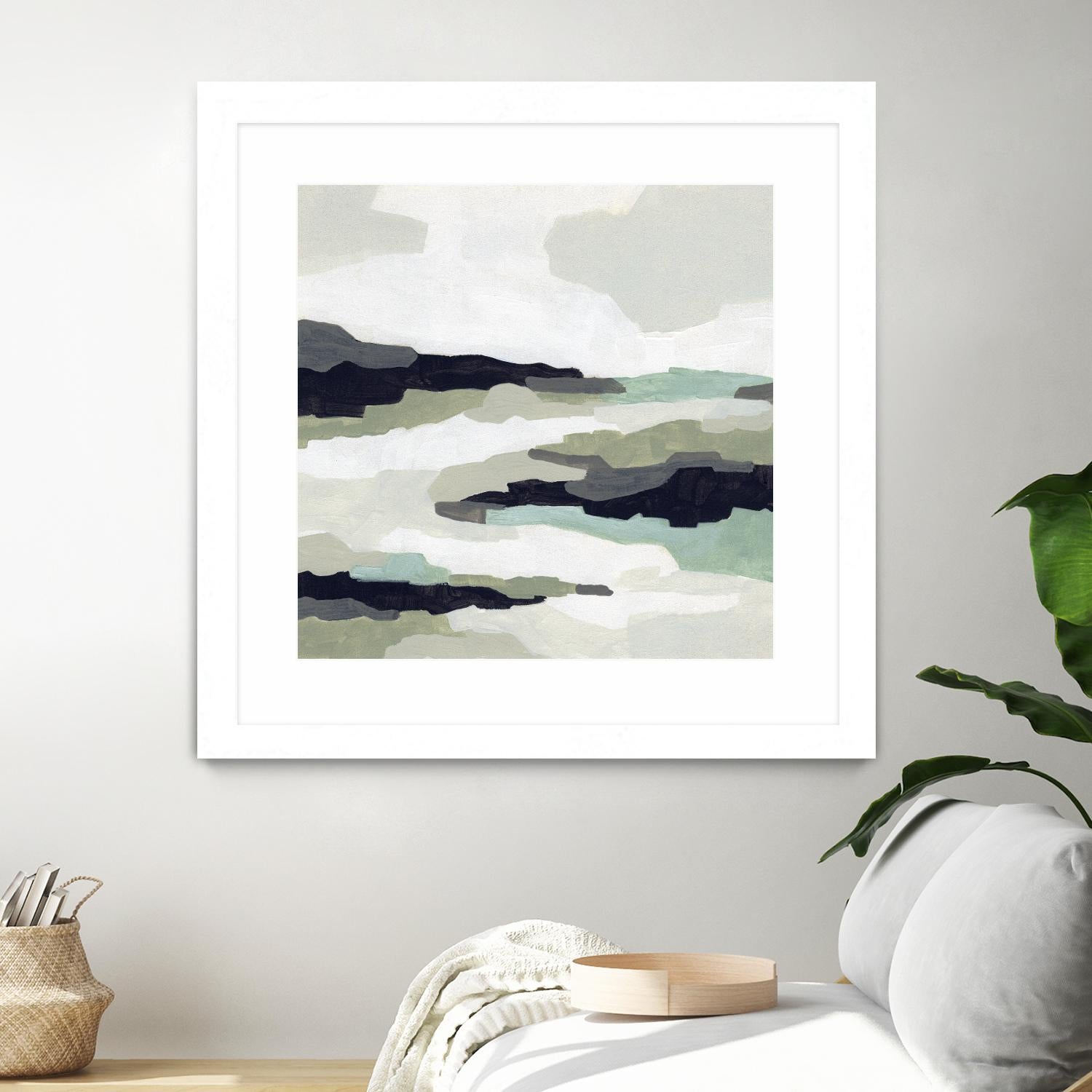 Mint Mesa II by June Vess on GIANT ART - grey abstract abstract