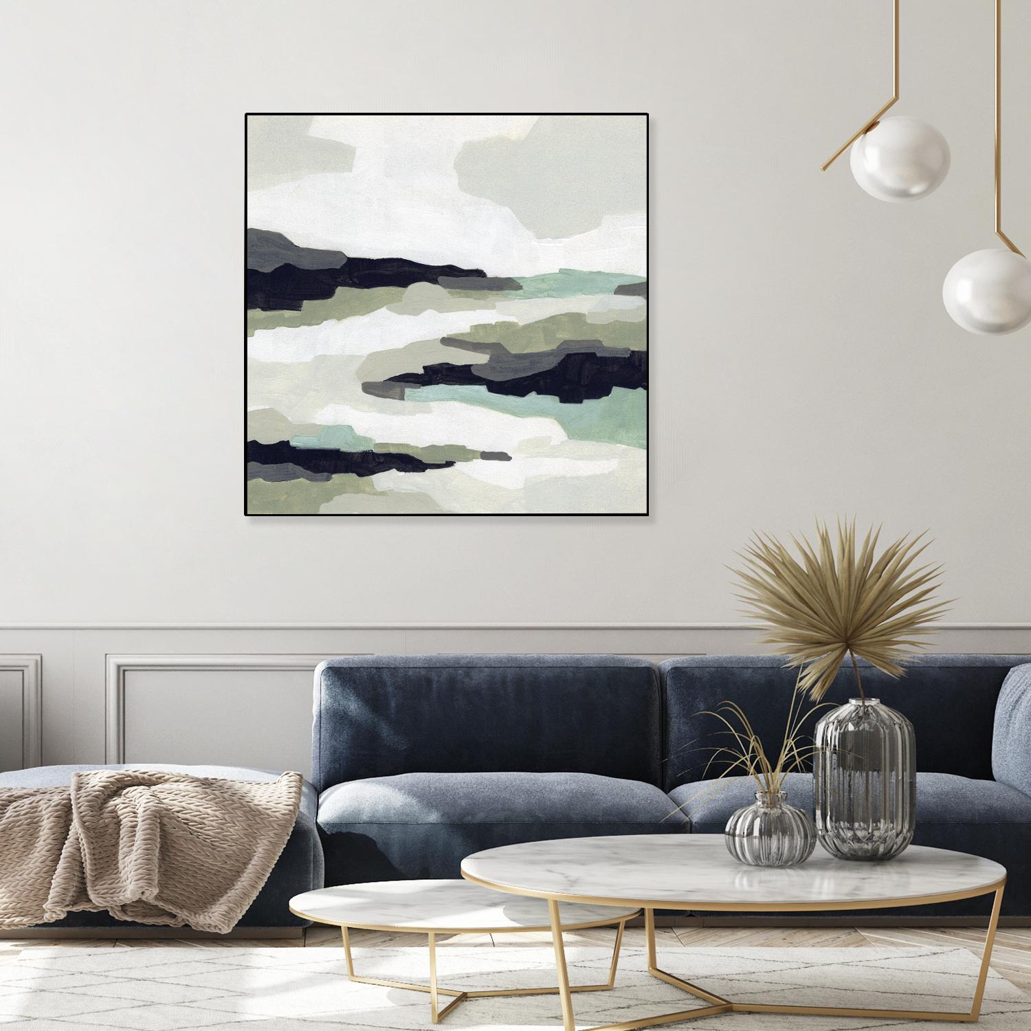 Mint Mesa II by June Vess on GIANT ART - grey abstract abstract