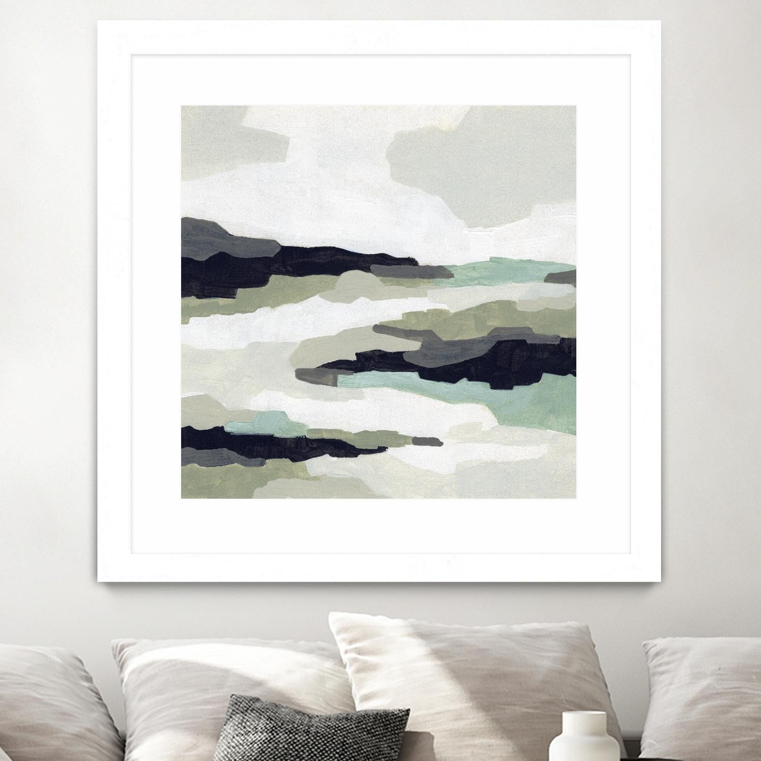 Mint Mesa II by June Vess on GIANT ART - grey abstract abstract