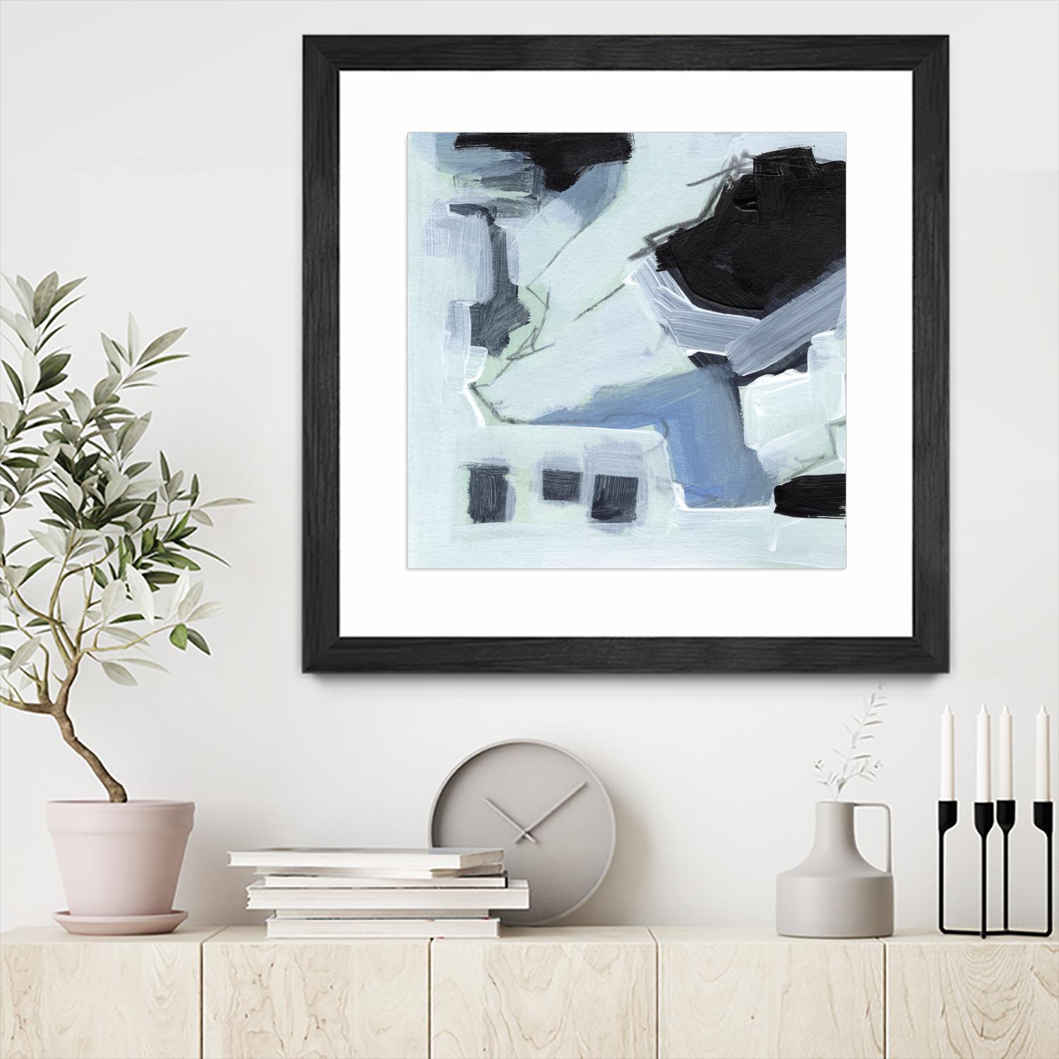 Fractal Sky V by Jennifer Parker on GIANT ART - blue abstract abstract