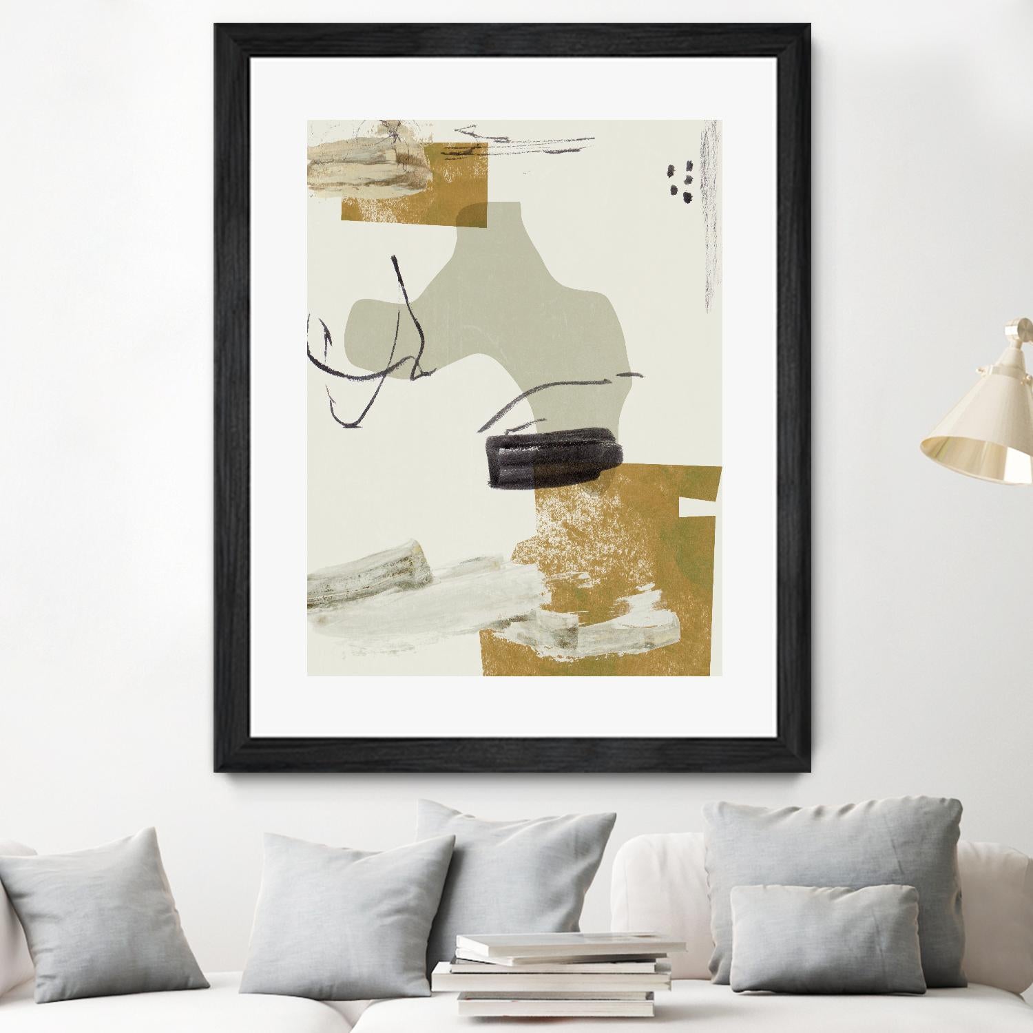 Over the Line IV by Melissa Wang on GIANT ART - beige abstract abstract