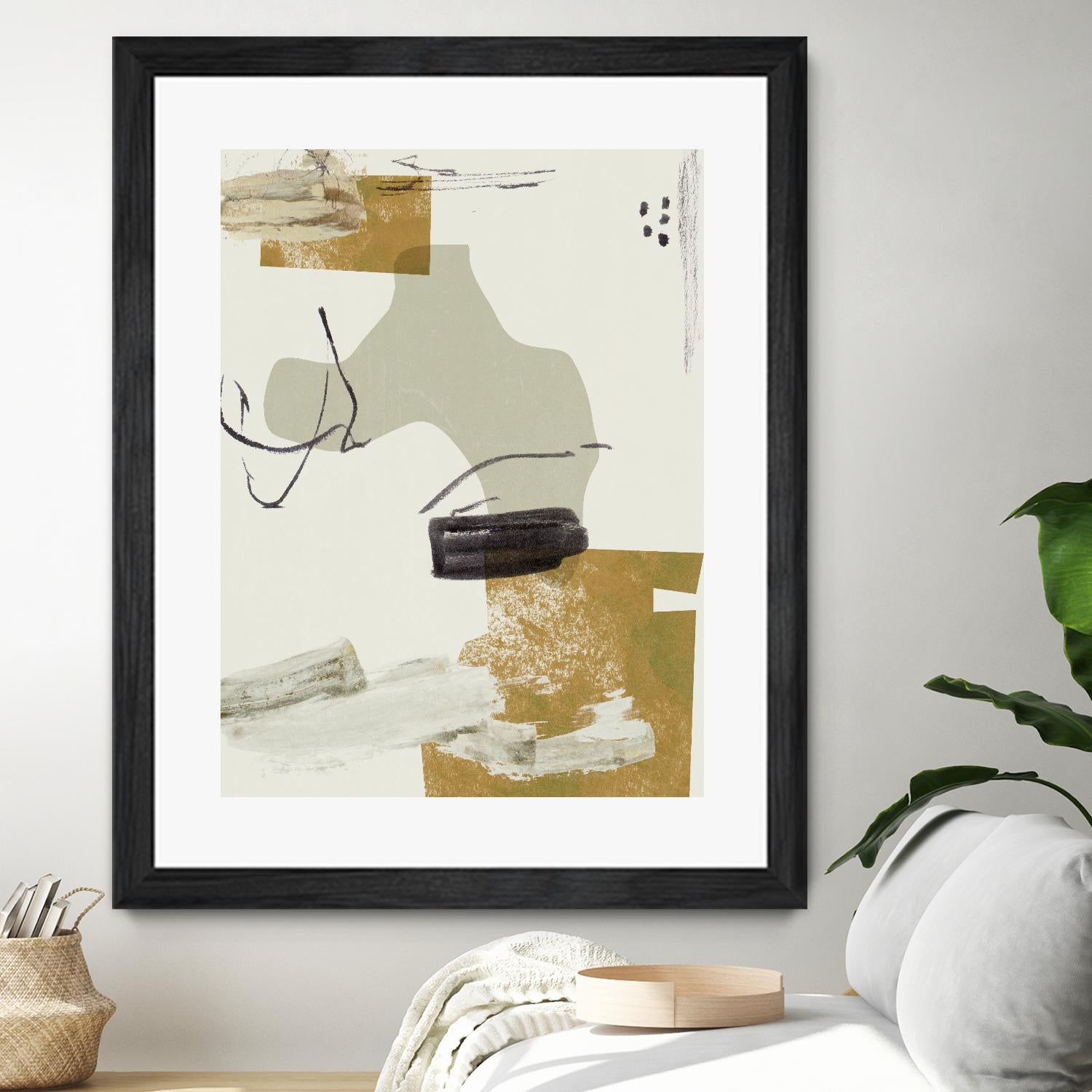 Over the Line IV by Melissa Wang on GIANT ART - beige abstract abstract