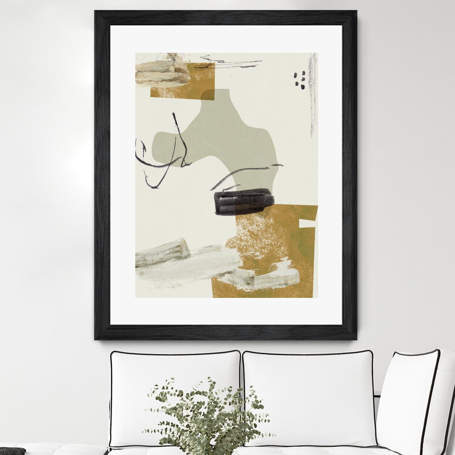 Over the Line IV by Melissa Wang on GIANT ART - beige abstract abstract