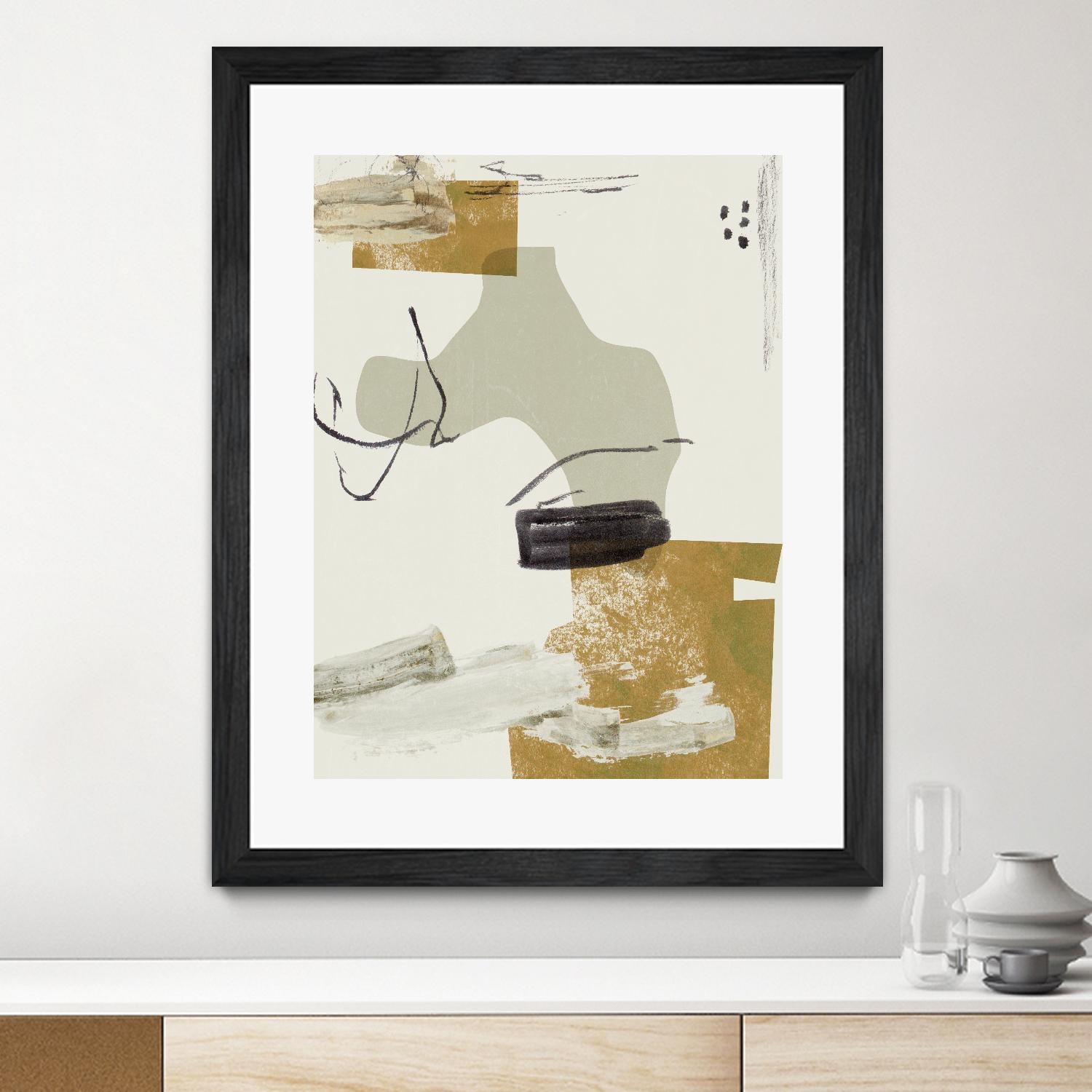 Over the Line IV by Melissa Wang on GIANT ART - beige abstract abstract