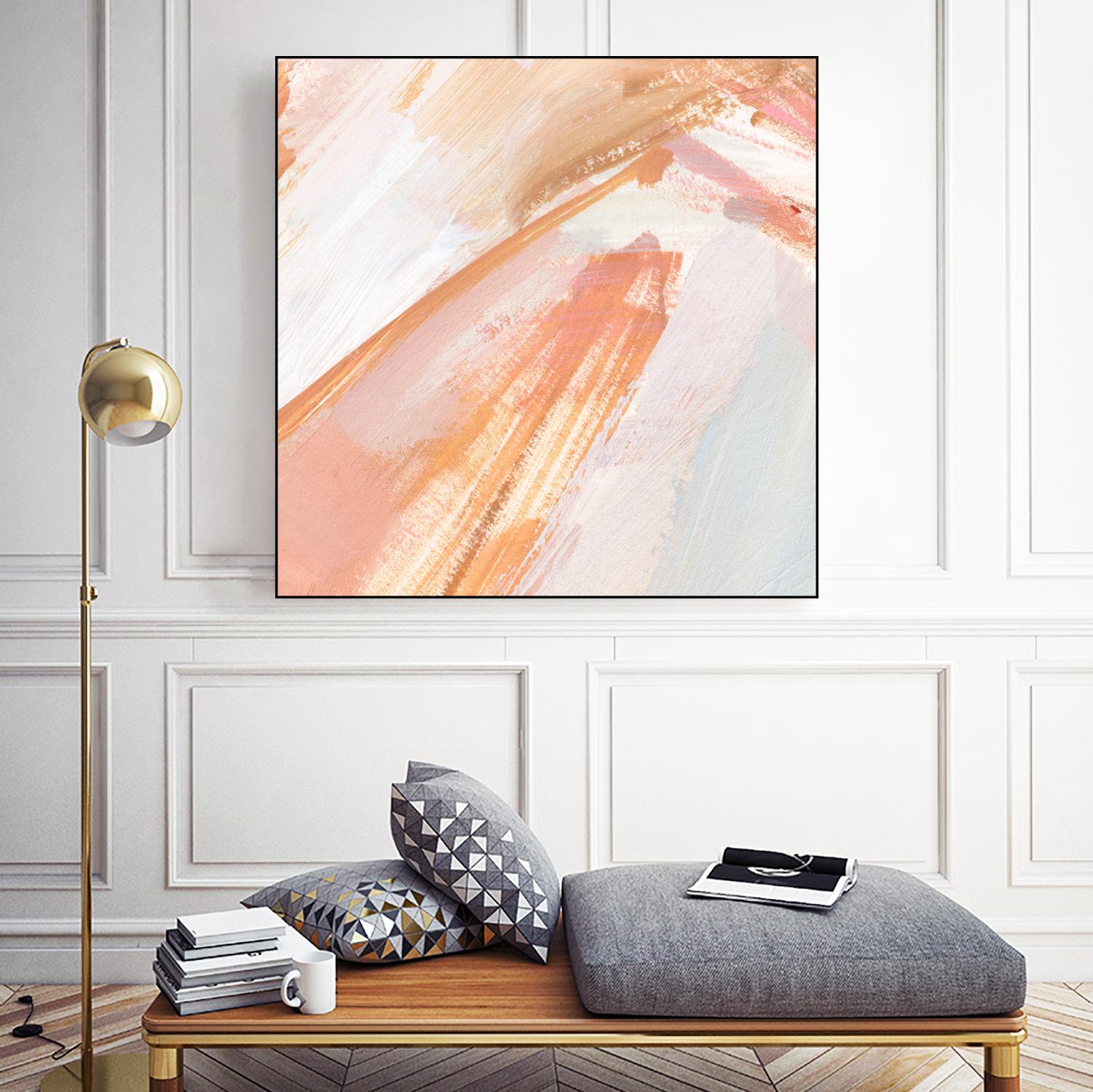 Pink Vanilla III by Annie Warren on GIANT ART - orange abstract abstract