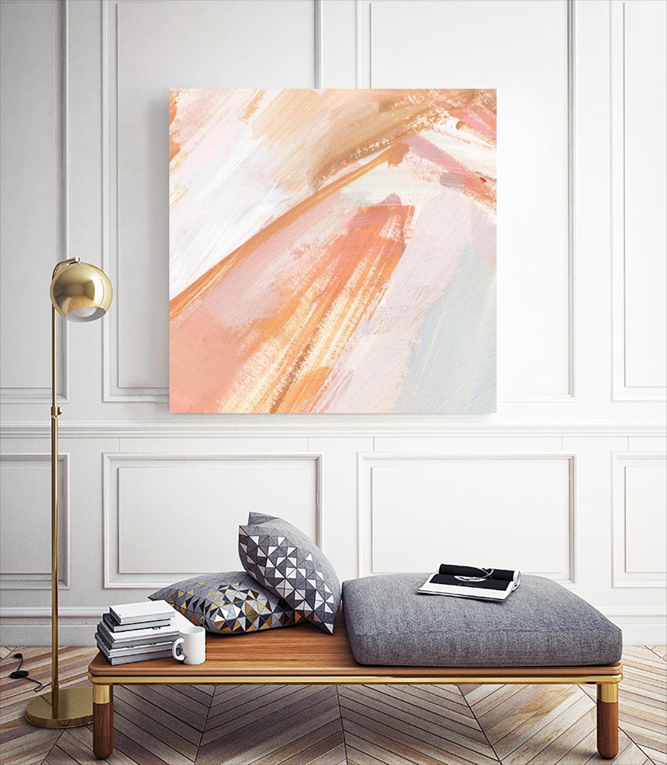 Pink Vanilla III by Annie Warren on GIANT ART - orange abstract abstract
