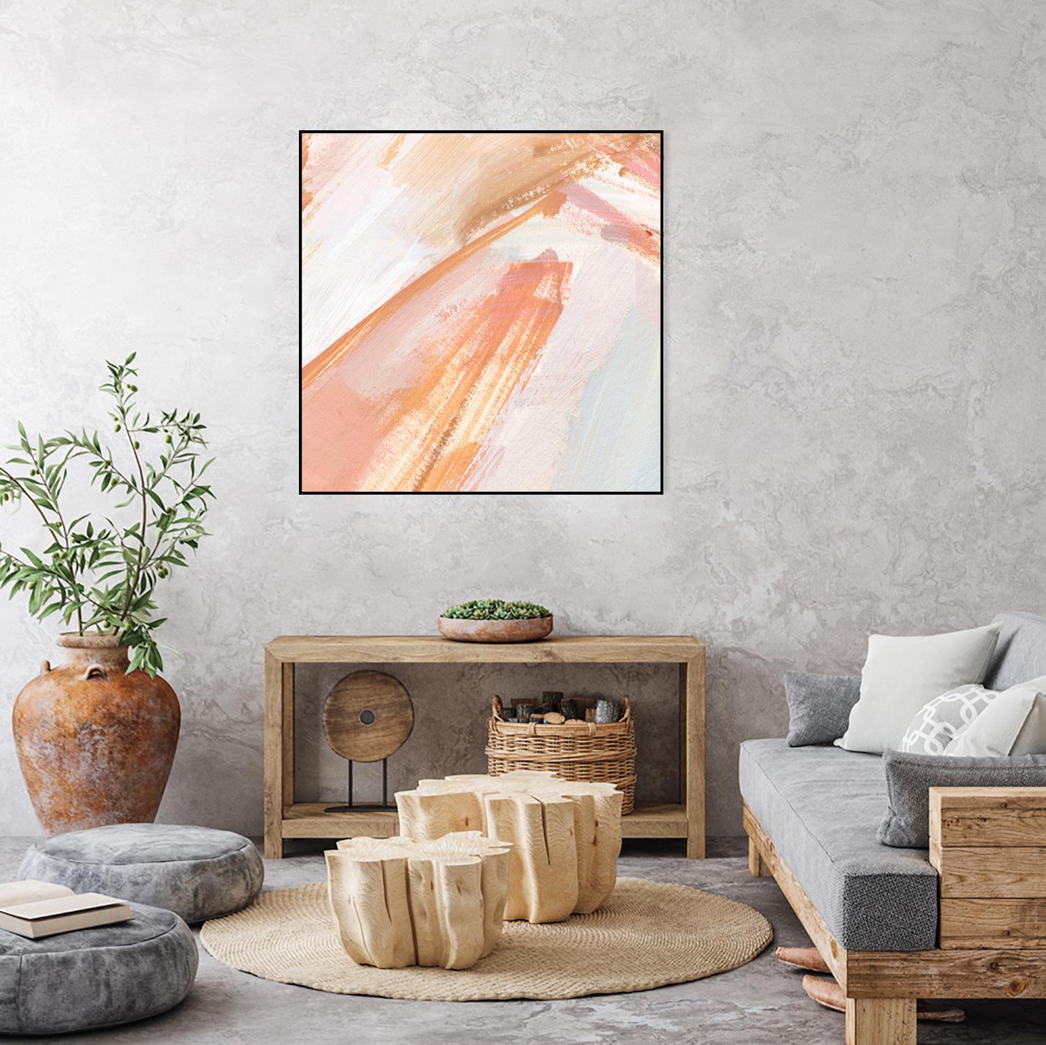 Pink Vanilla III by Annie Warren on GIANT ART - orange abstract abstract