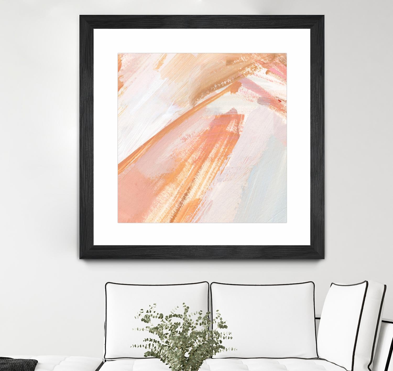 Pink Vanilla III by Annie Warren on GIANT ART - orange abstract abstract