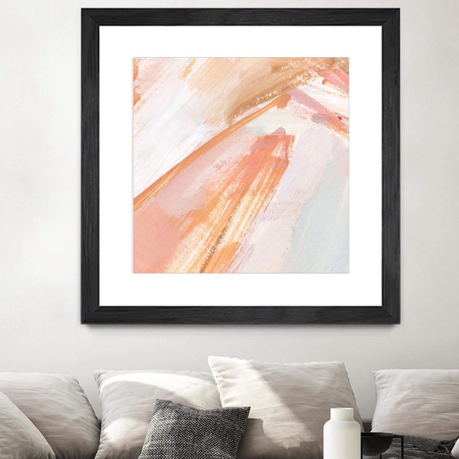 Pink Vanilla III by Annie Warren on GIANT ART - orange abstract abstract