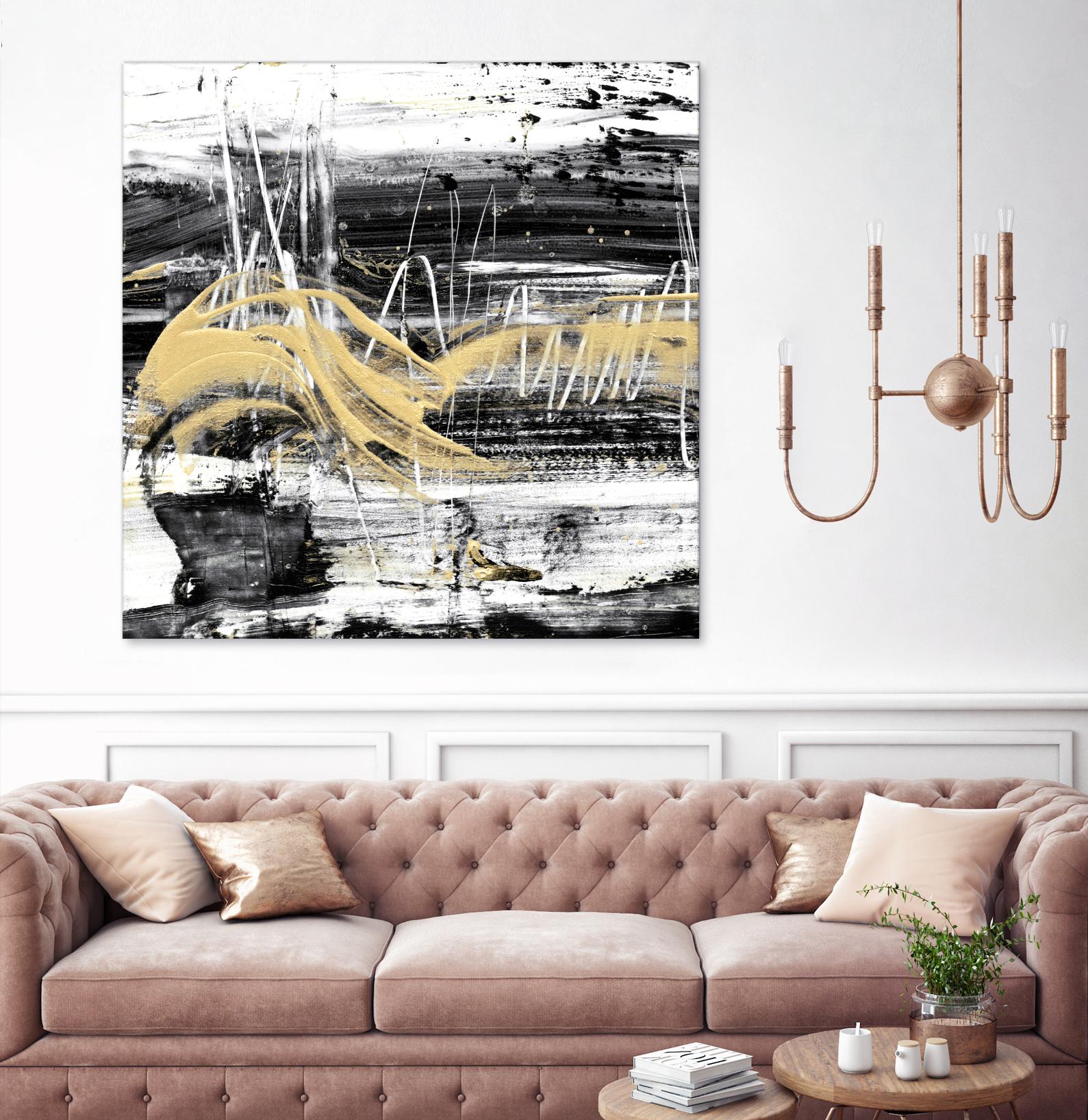 Gold Wave I by Ethan Harper on GIANT ART - gold abstract abstract