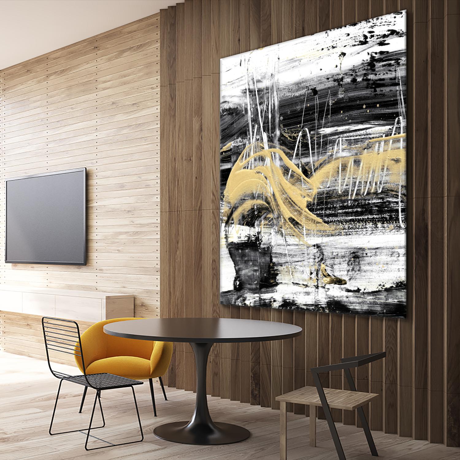 Gold Wave I by Ethan Harper on GIANT ART - gold abstract abstract