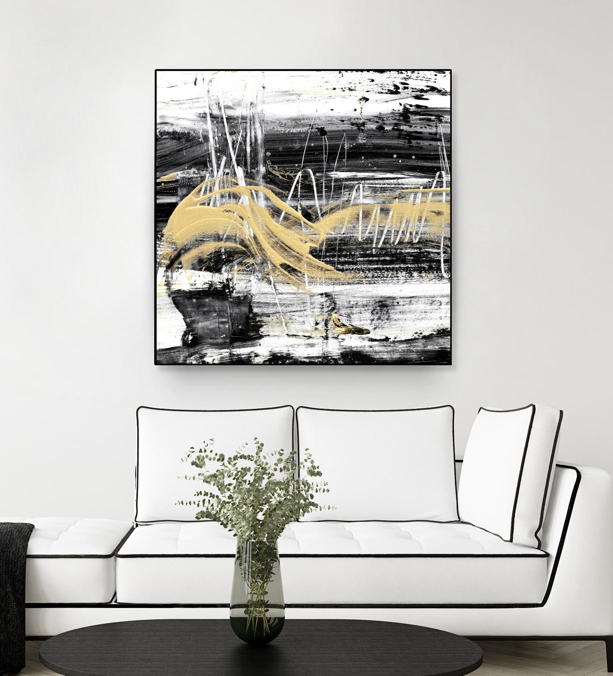 Gold Wave I by Ethan Harper on GIANT ART - gold abstract abstract