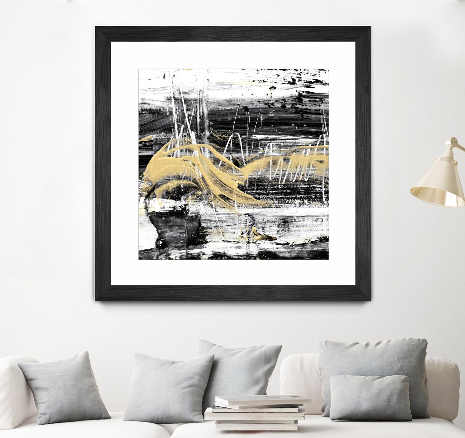 Gold Wave I by Ethan Harper on GIANT ART - gold abstract abstract