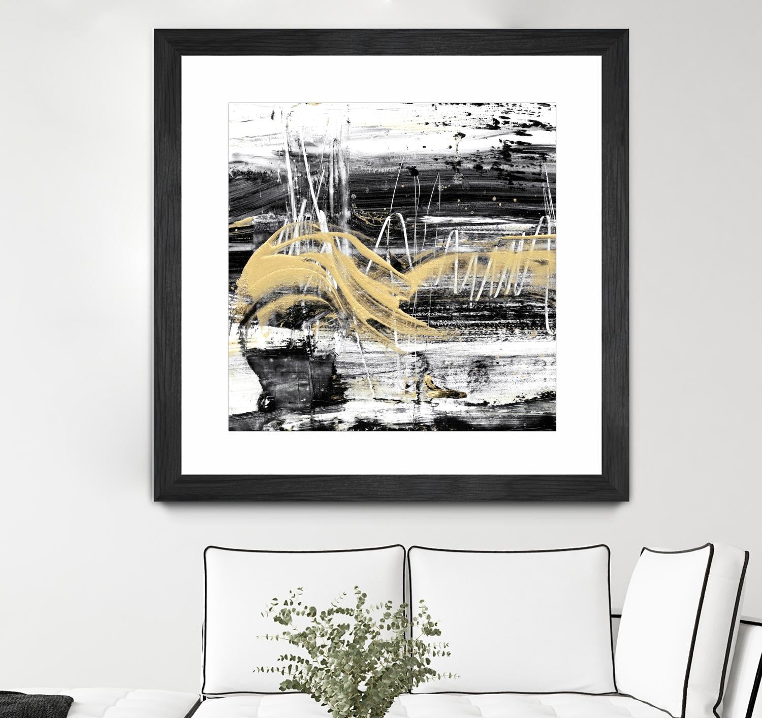 Gold Wave I by Ethan Harper on GIANT ART - gold abstract abstract