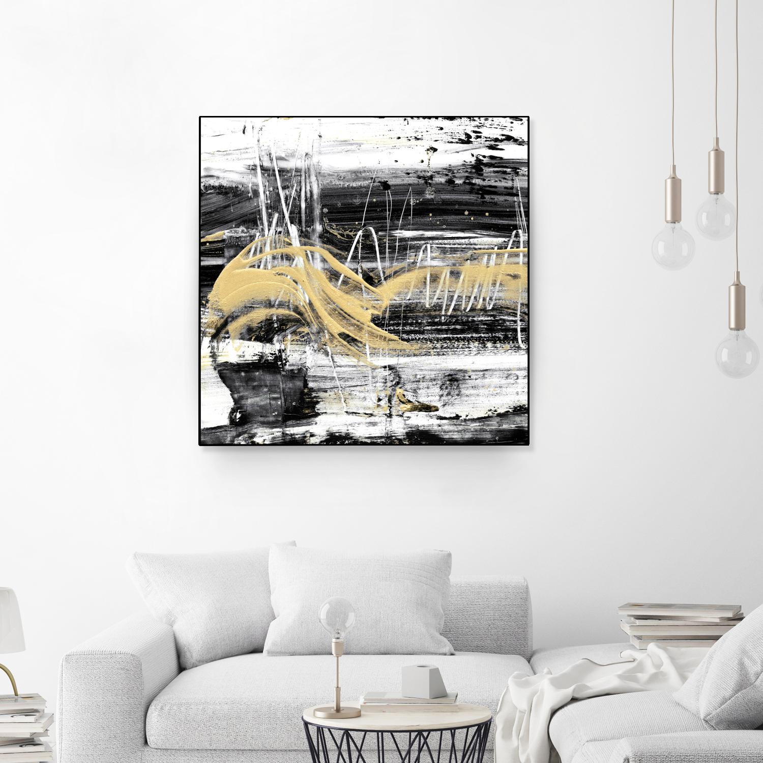 Gold Wave I by Ethan Harper on GIANT ART - gold abstract abstract