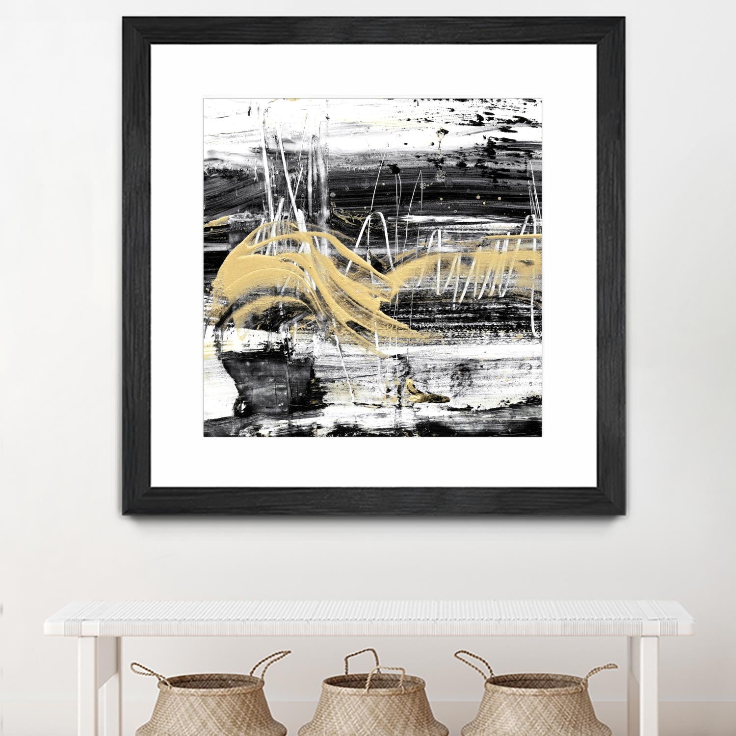 Gold Wave I by Ethan Harper on GIANT ART - gold abstract abstract