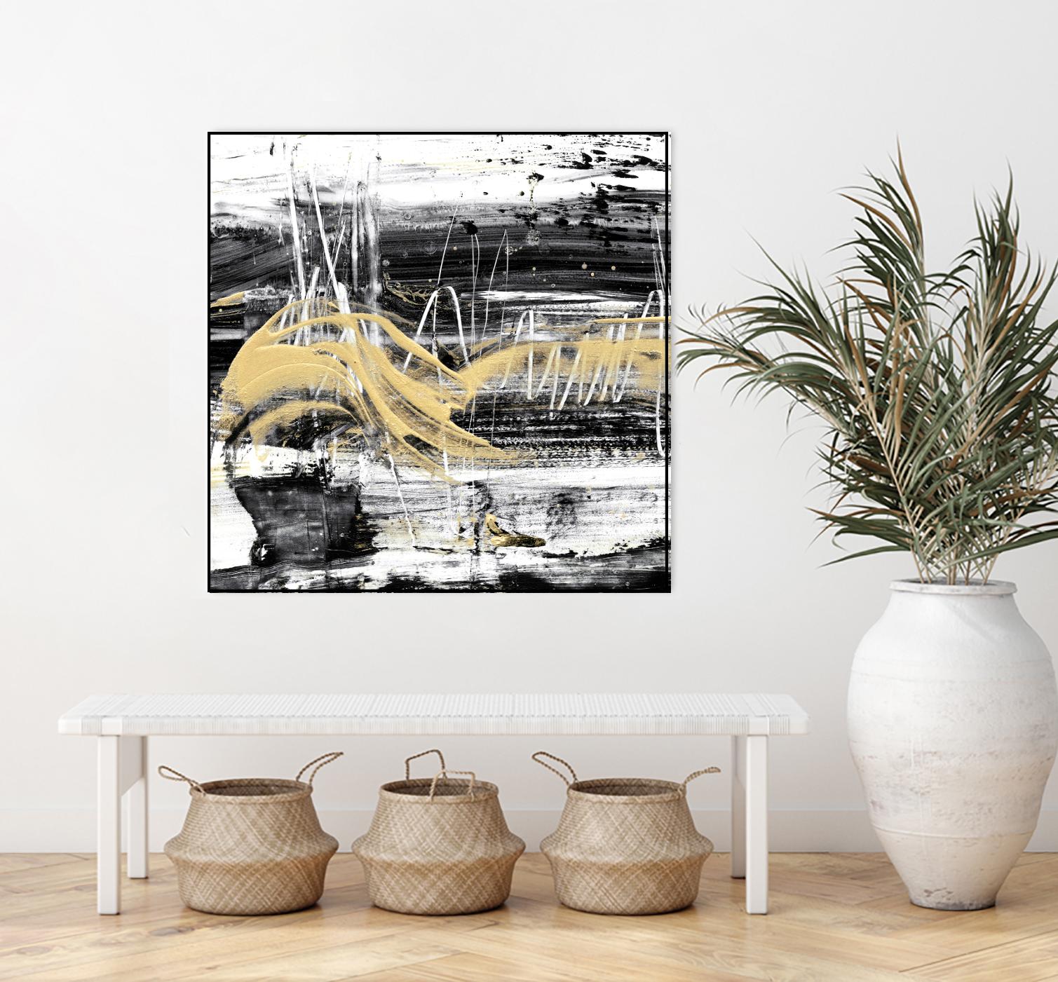Gold Wave I by Ethan Harper on GIANT ART - gold abstract abstract