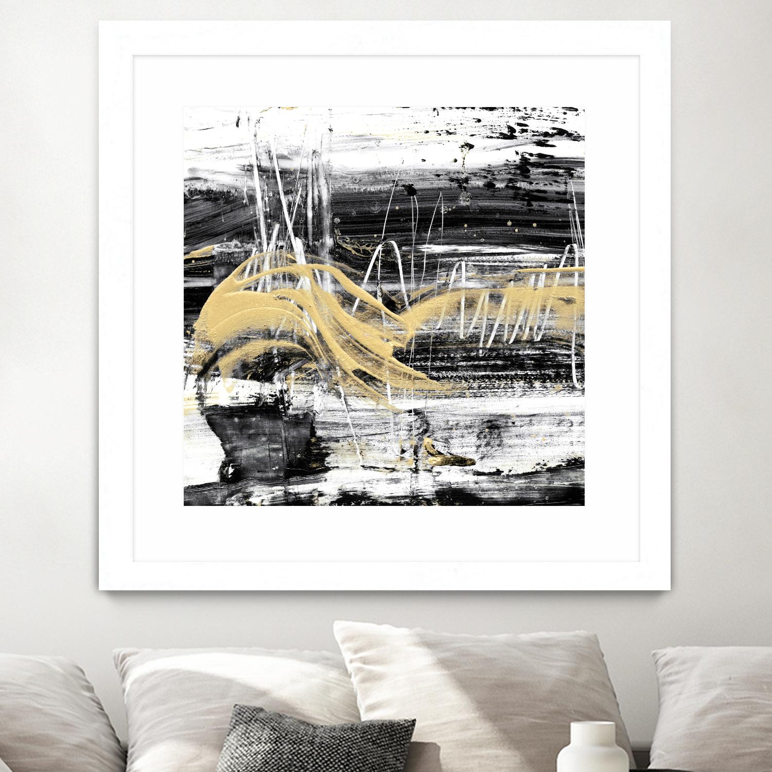 Gold Wave I by Ethan Harper on GIANT ART - gold abstract abstract