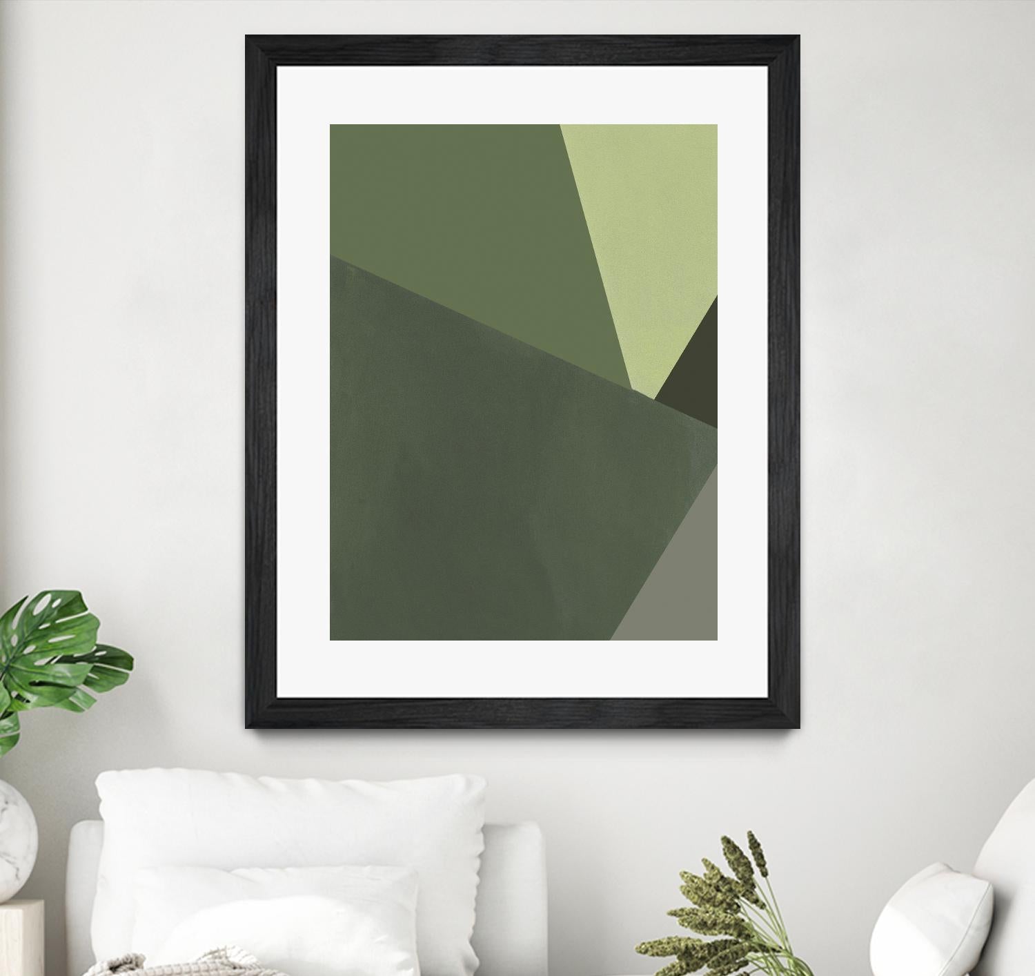 Sage Prism III by Jacob Green on GIANT ART - green abstract abstract