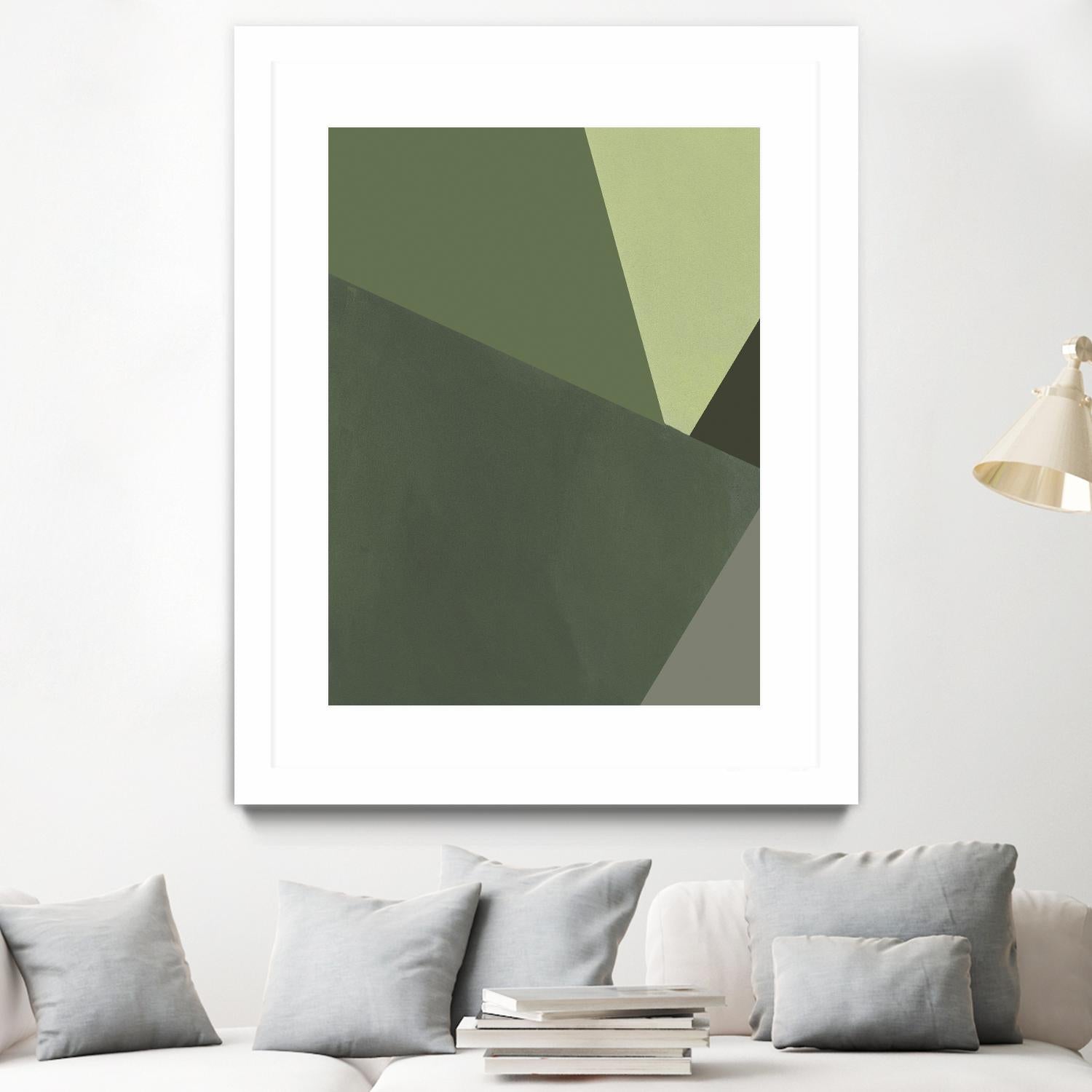 Sage Prism III by Jacob Green on GIANT ART - green abstract abstract